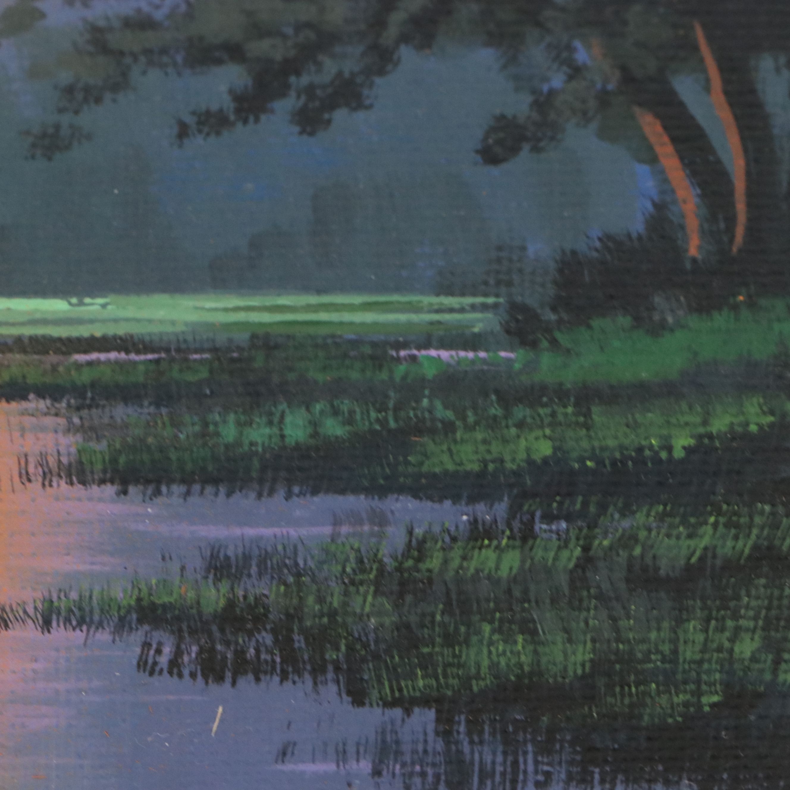 Rosie Sands Sunset Landscape Acrylic Painting, 2026