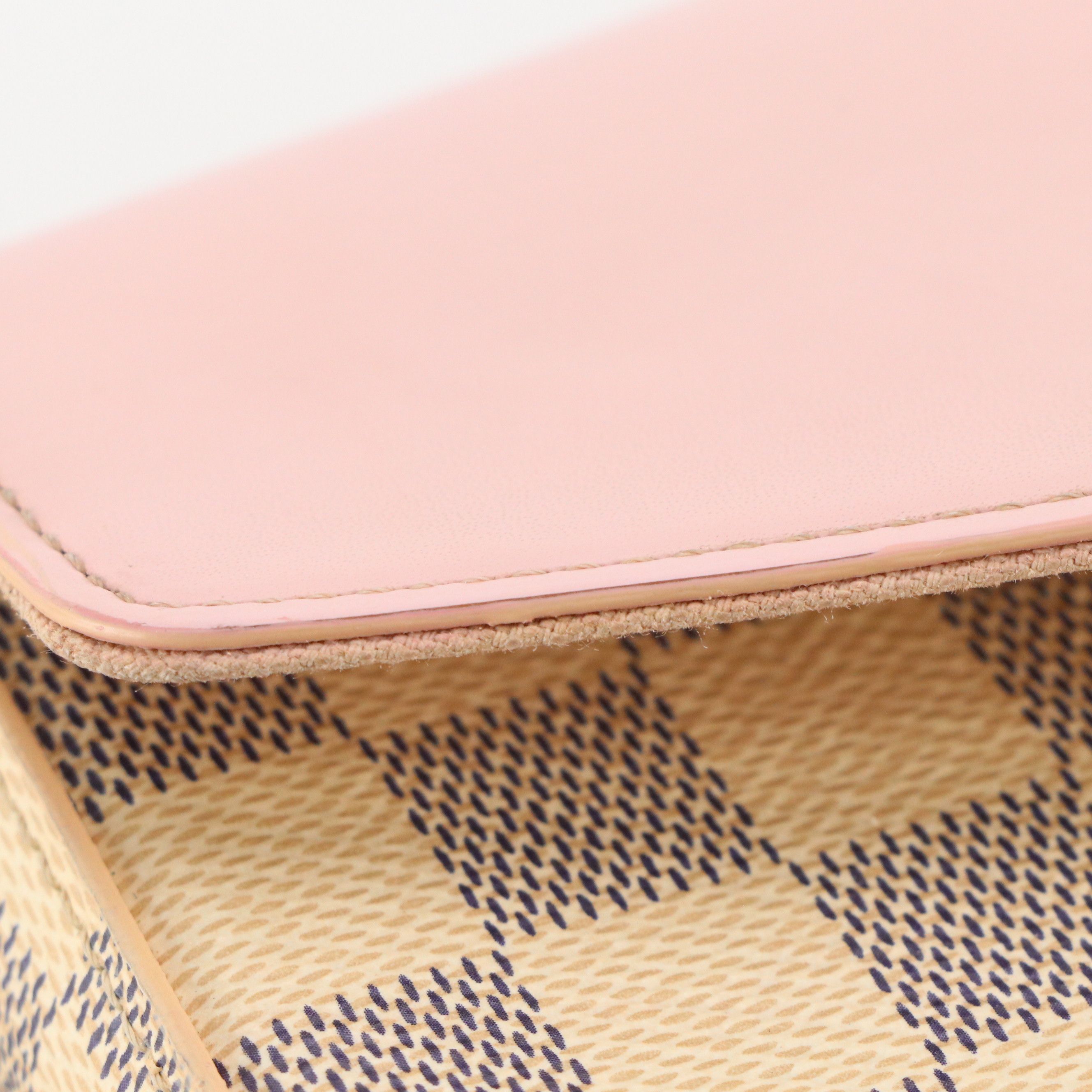 Louis Vuitton Félicie Pochette Crossbody in Damier Azur Canvas with Inserts