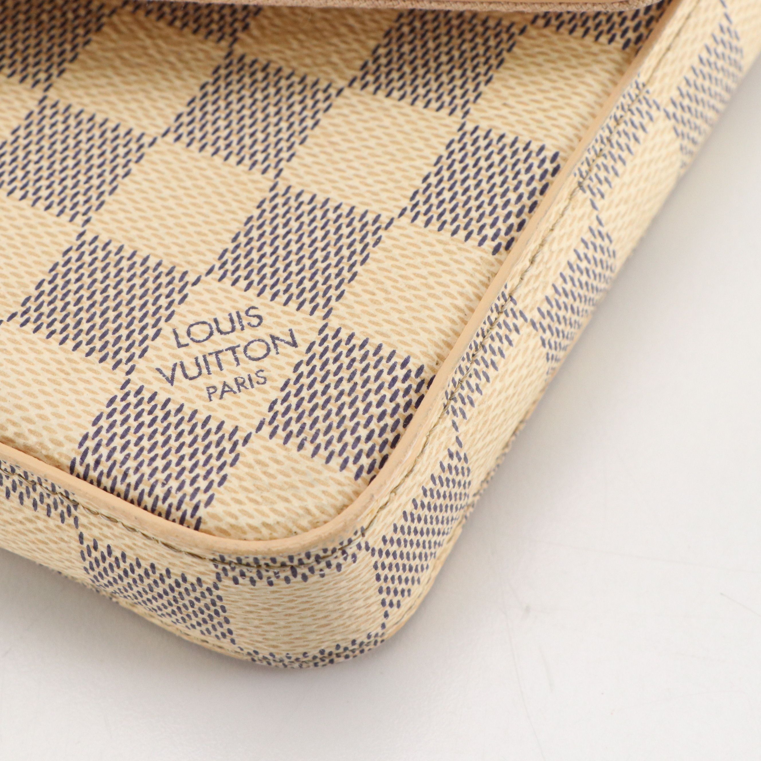 Louis Vuitton Félicie Pochette Crossbody in Damier Azur Canvas with Inserts