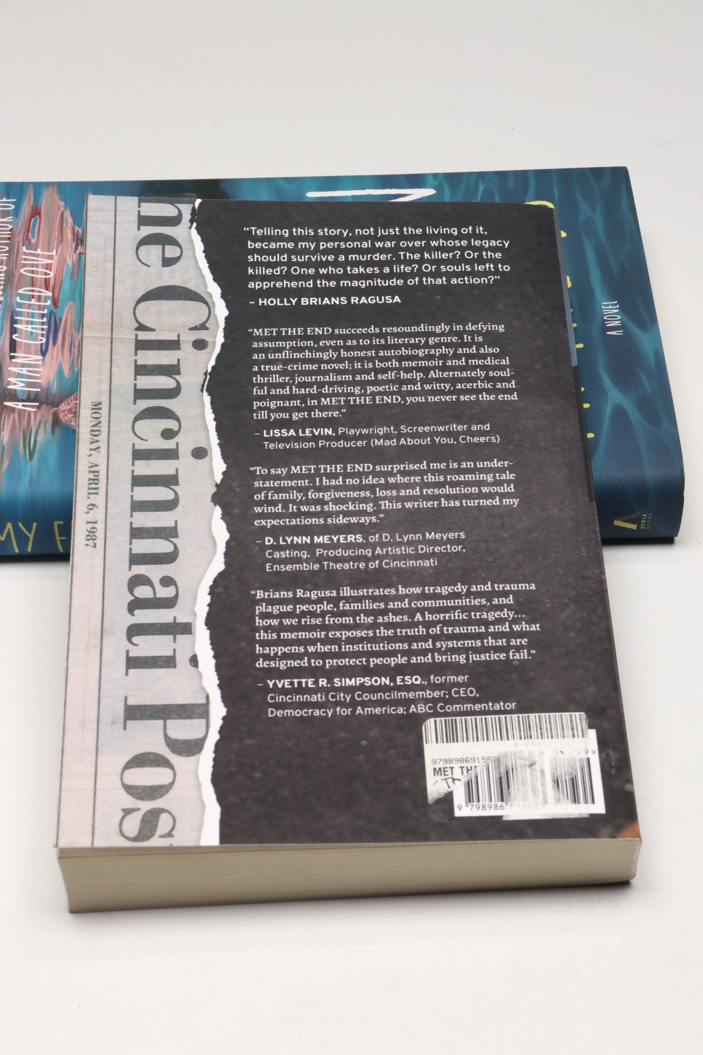 Signed "My Friends" by Fredrik Backman and "Met the End" by Holly Brians Ragusa