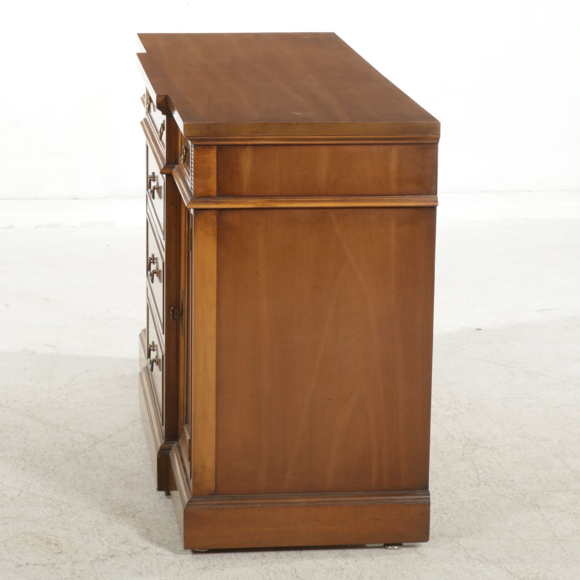 Mid Century Modern Style Walnut Buffet, Late 20th Century