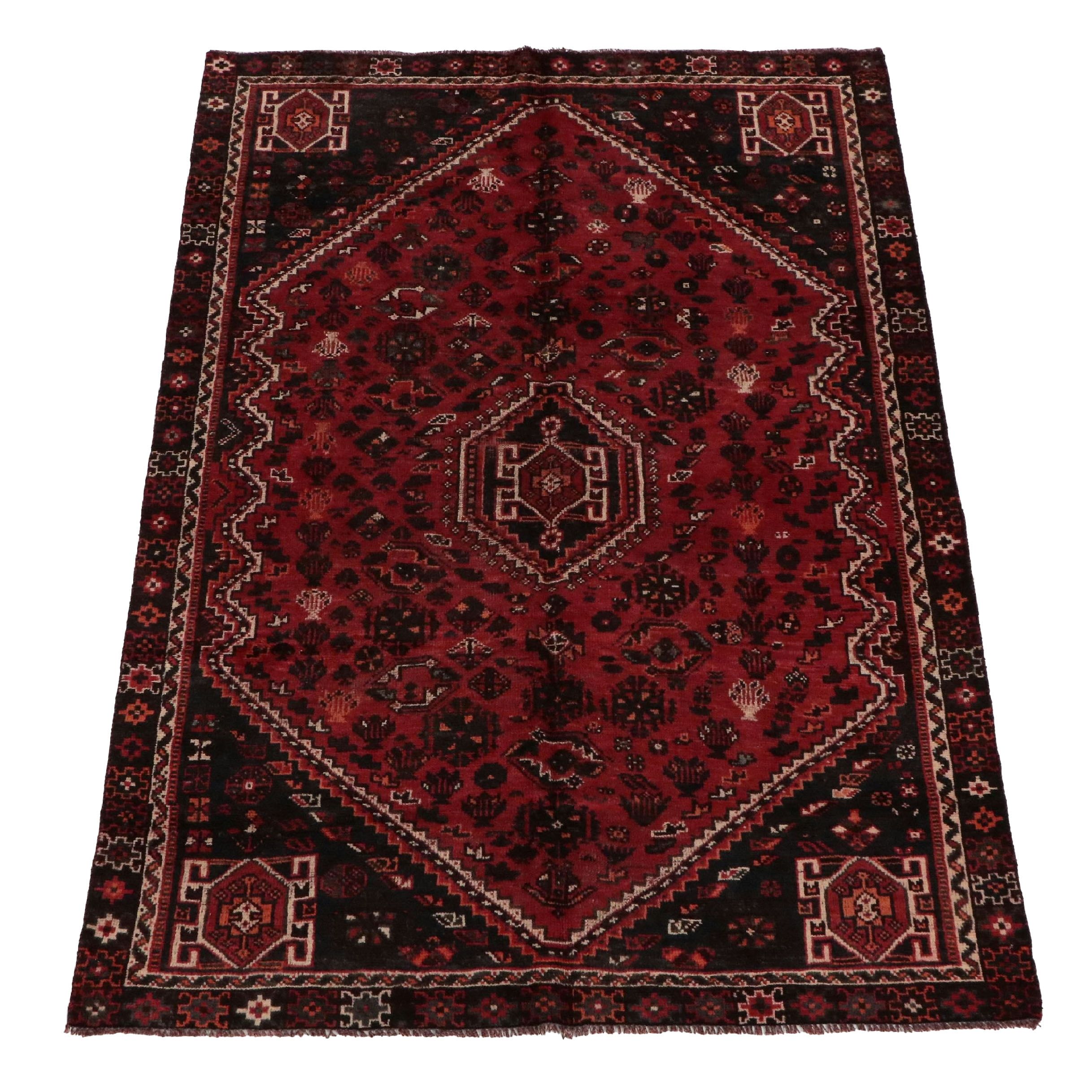 5'3 x 8'1 Hand-Knotted Persian Qashqai Area Rug