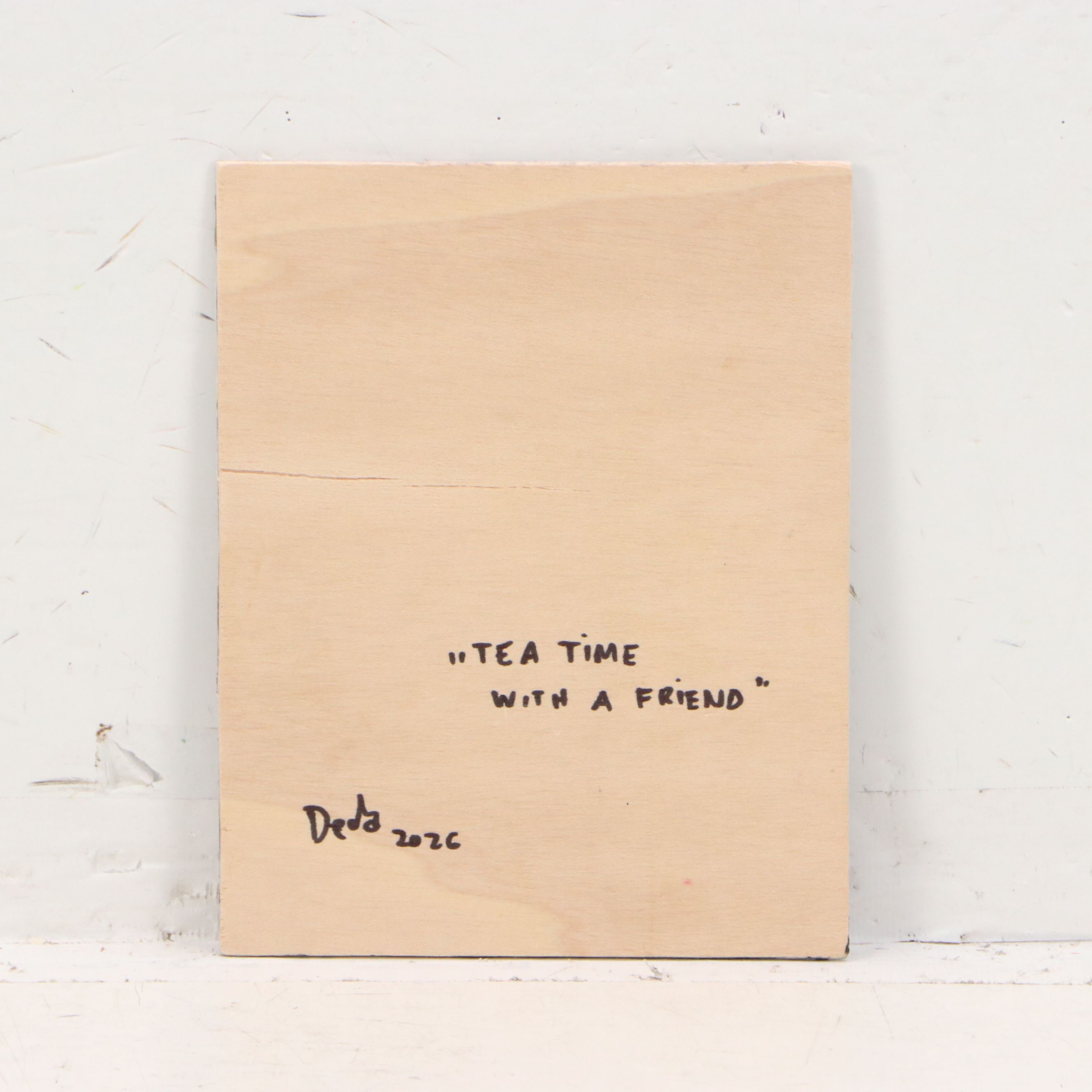 Adam Deda Oil Painting "Tea Time," 2026