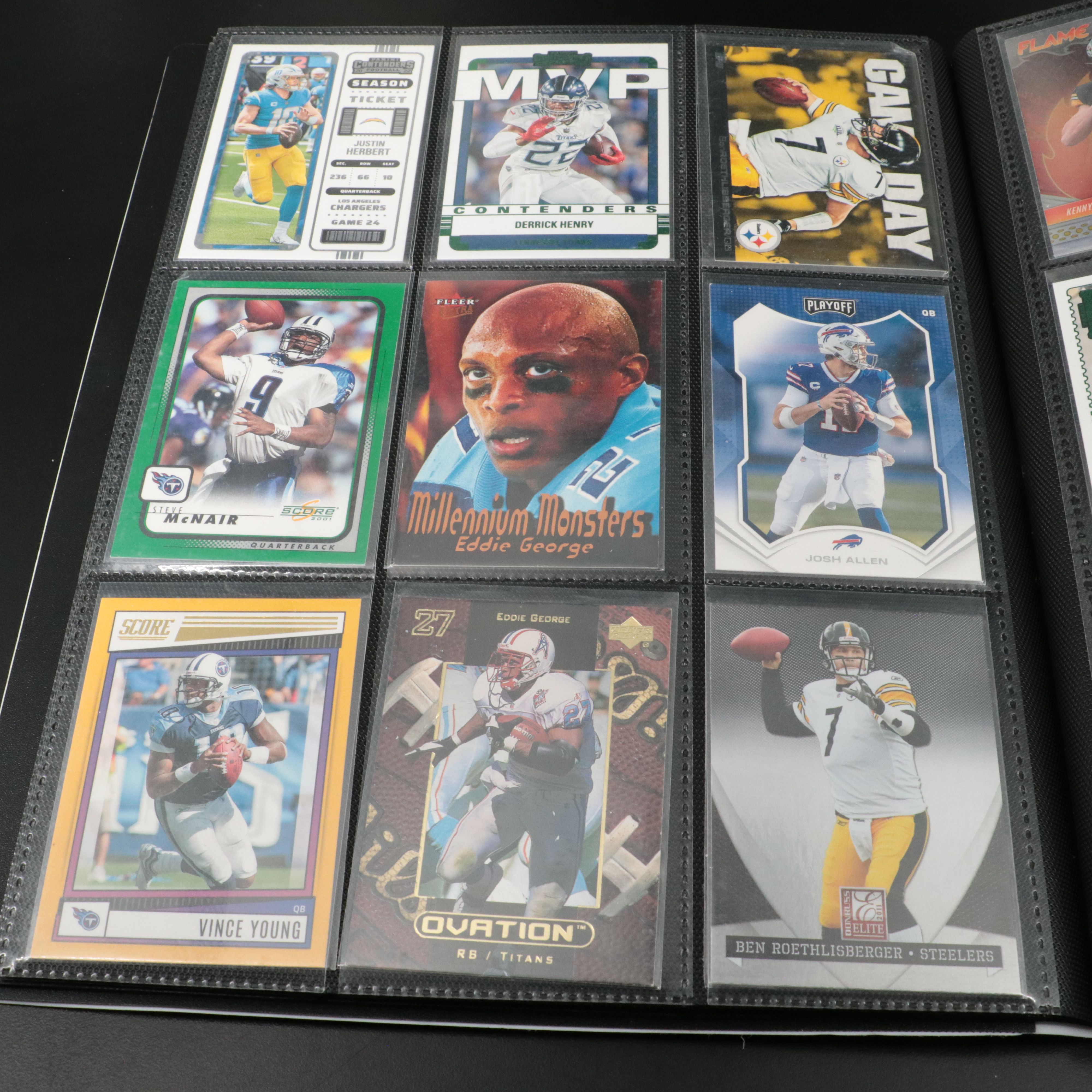 Album of Over 360 Football, Baseball, NBA, Soccer and Golf Cards