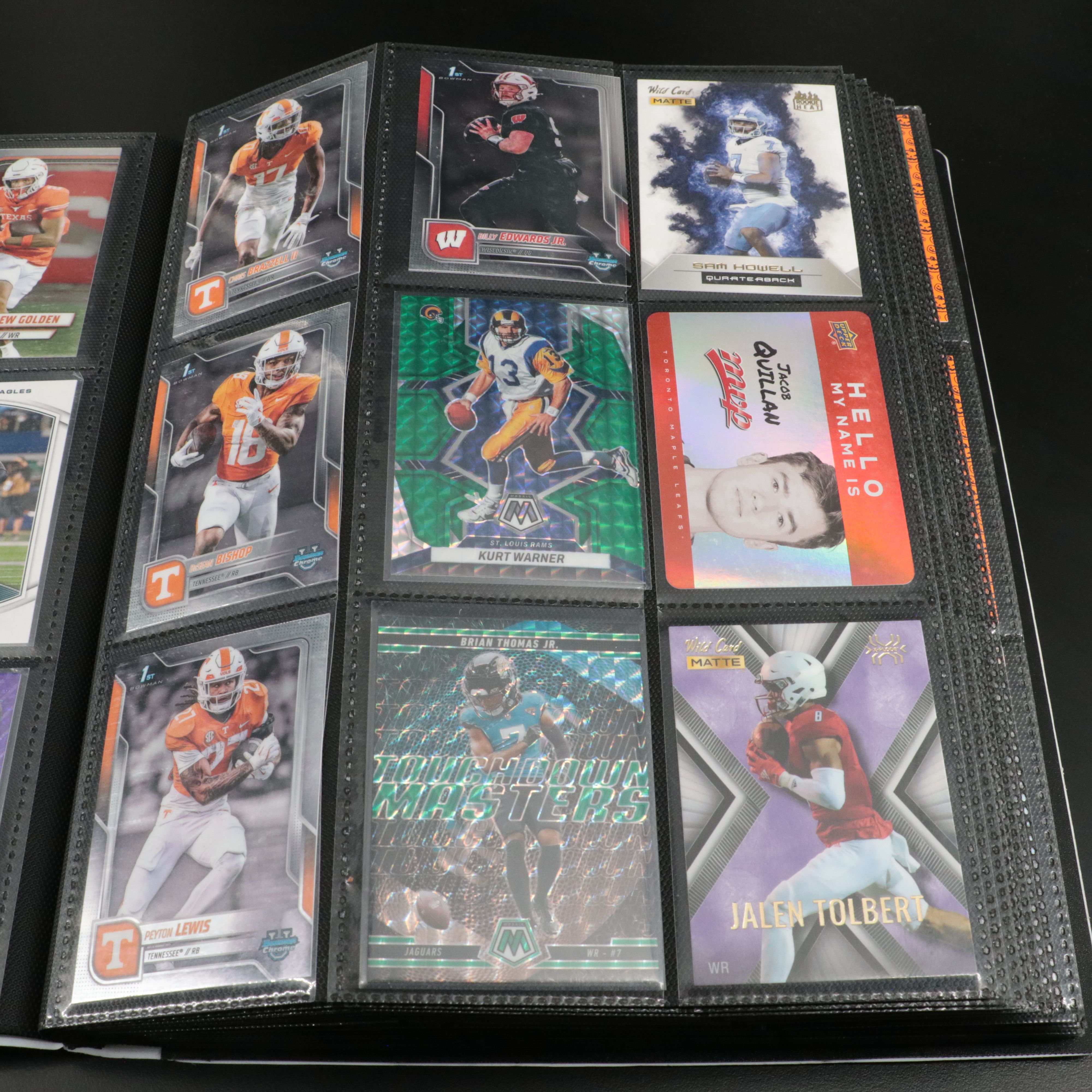 Album of Over 360 Football, Baseball, NBA, Soccer and Golf Cards