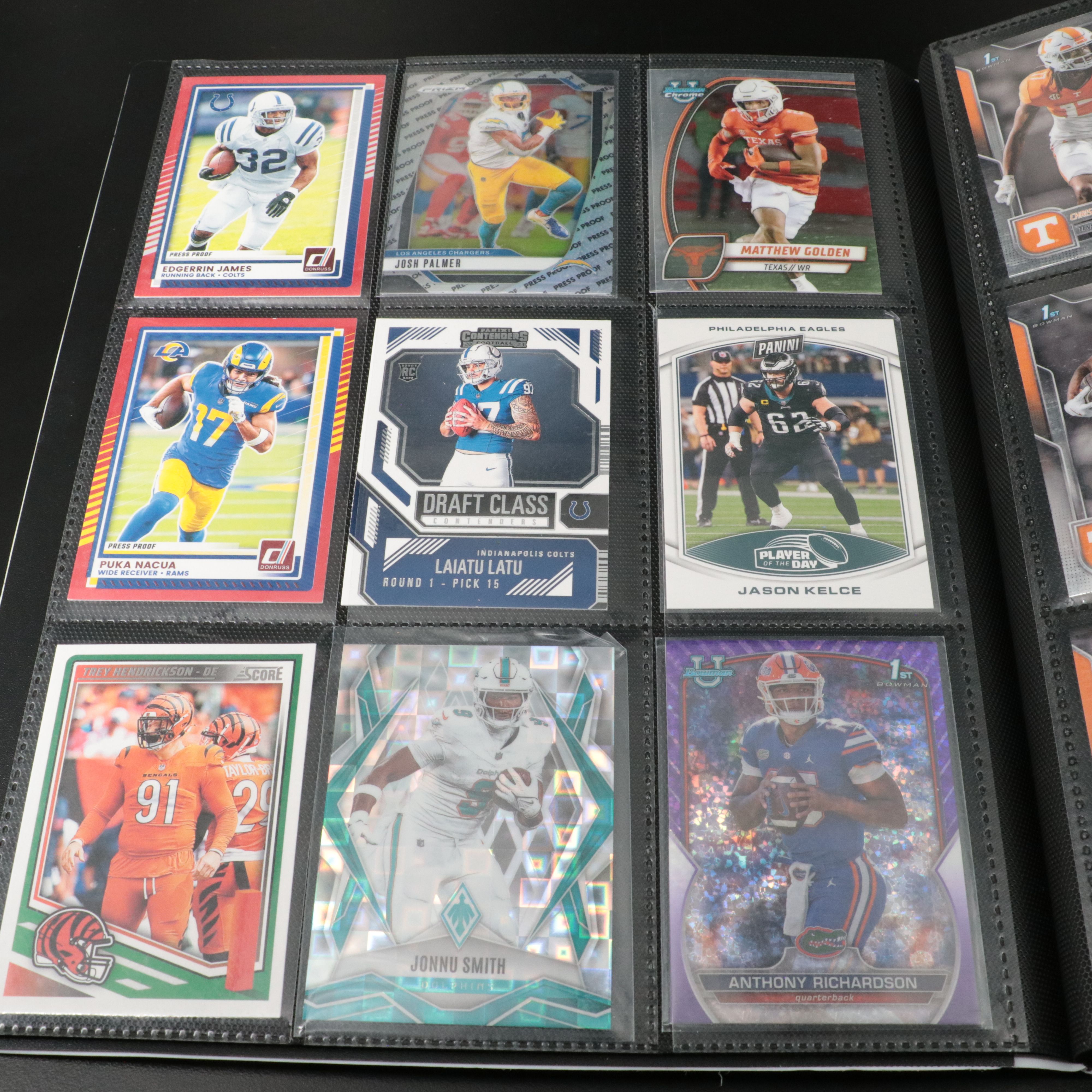 Album of Over 360 Football, Baseball, NBA, Soccer and Golf Cards