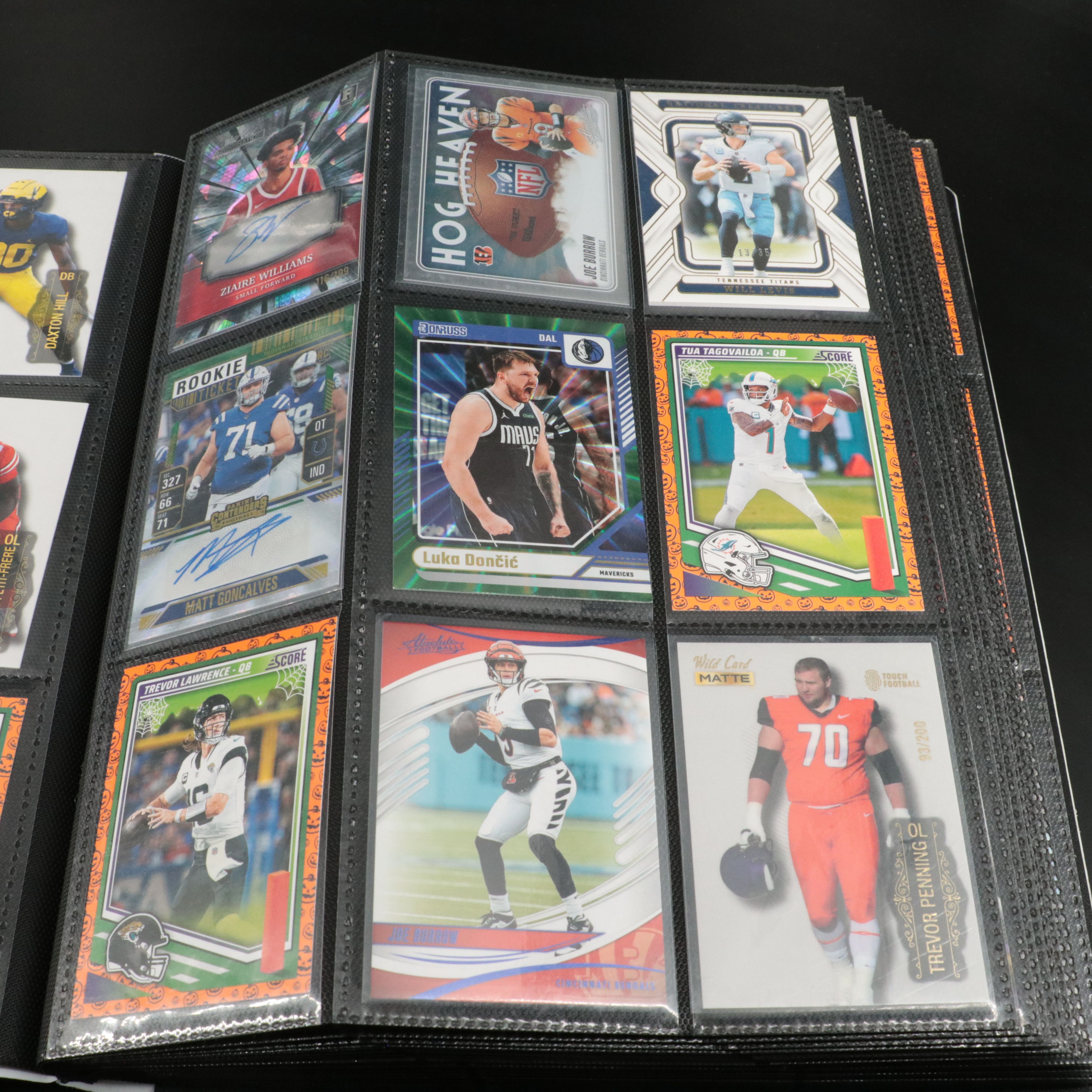 Album of Over 360 Football, Baseball, NBA, Soccer and Golf Cards