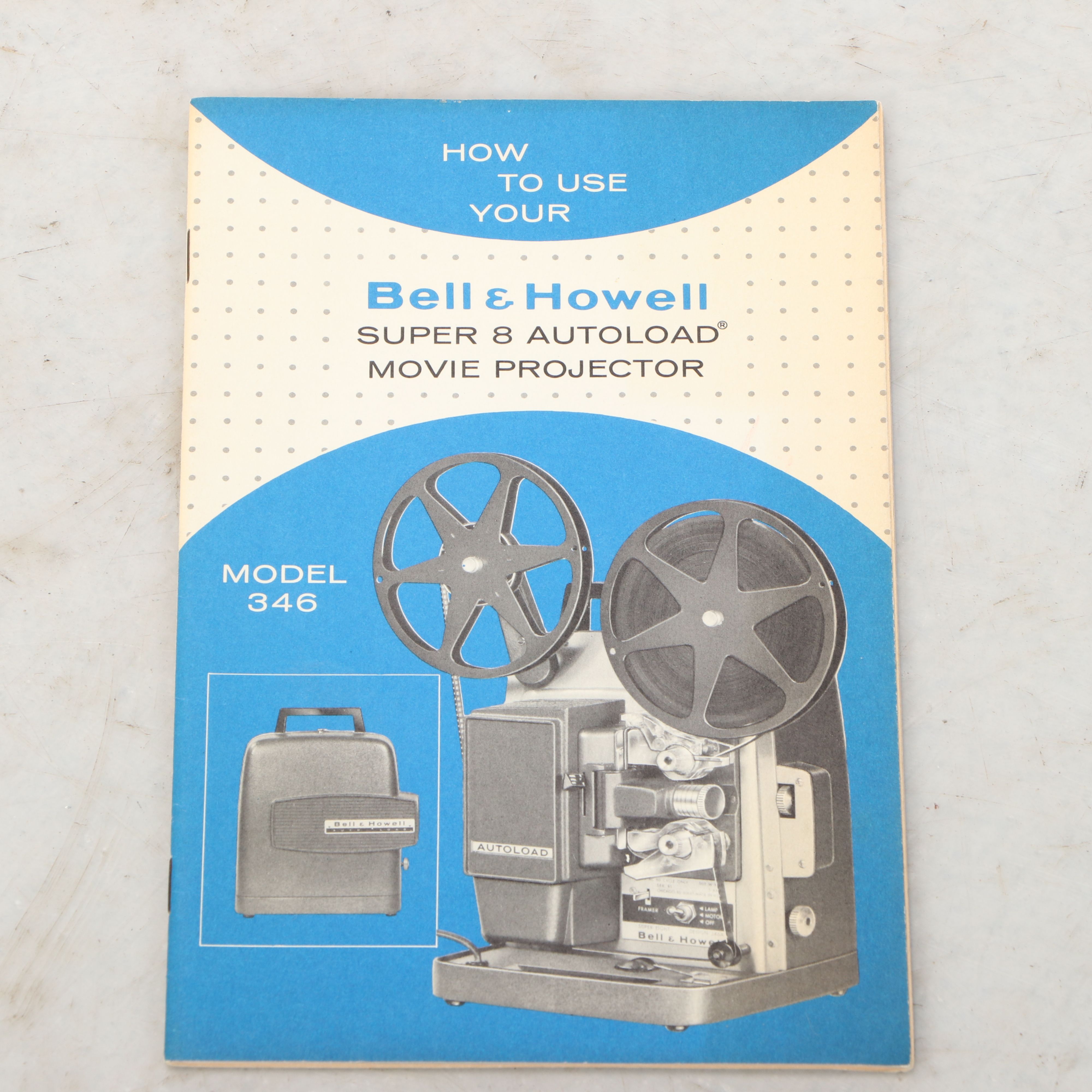 Bell & Howell Super 8 Autoload Model 346 and Brownie Projectors with Screen