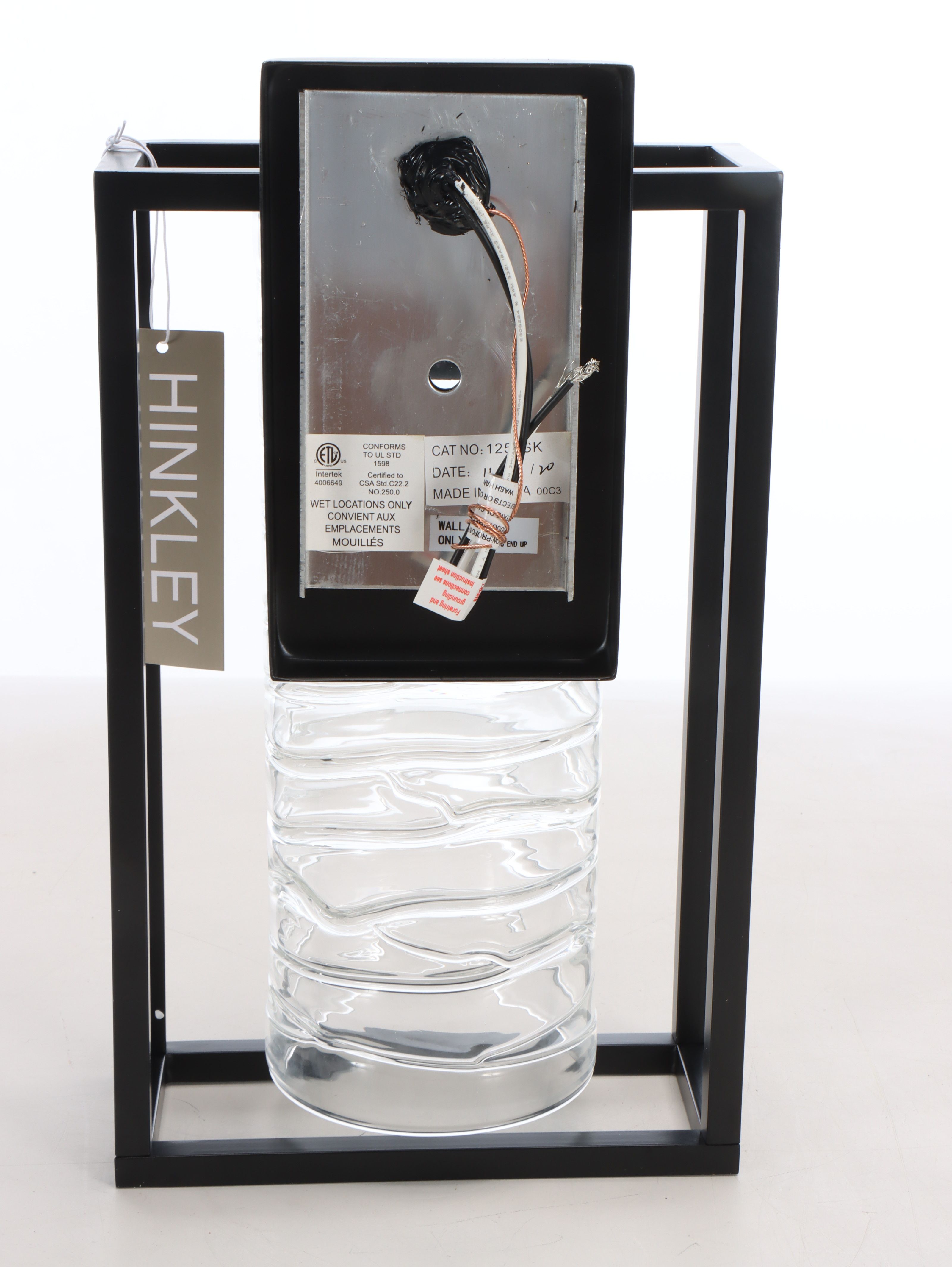 Hinkley Satin Black Finish Electric Wall Sconce