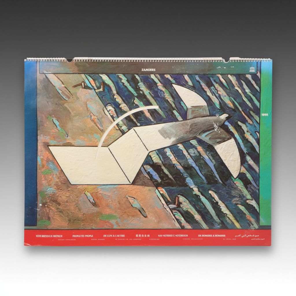 Zanders Art Calendar "People to People - Paper Unites," 1991