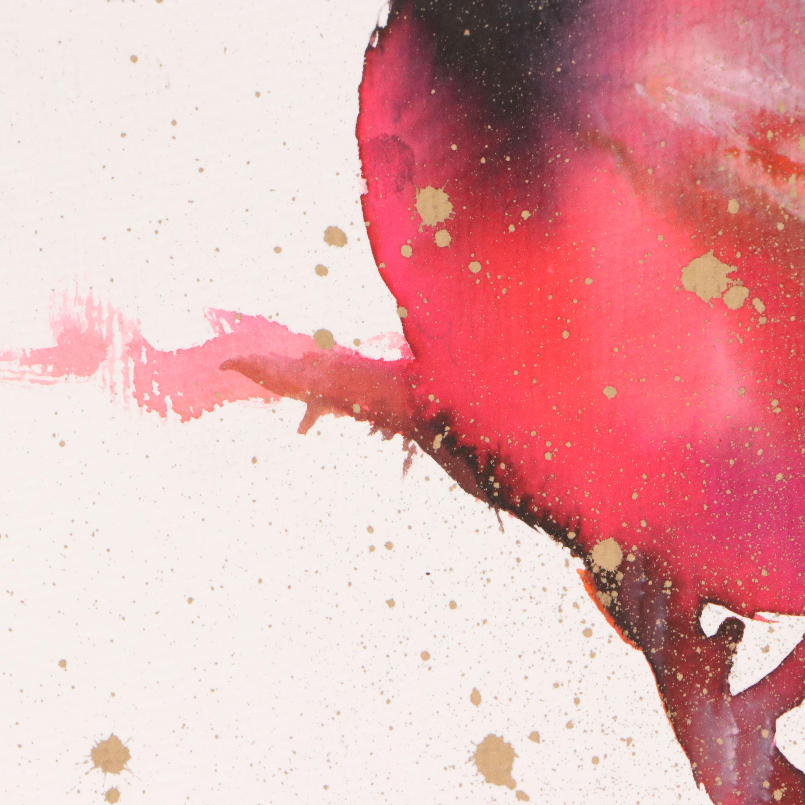 Inga Kovalenko Watercolor Painting of Bird on Branch, 2025