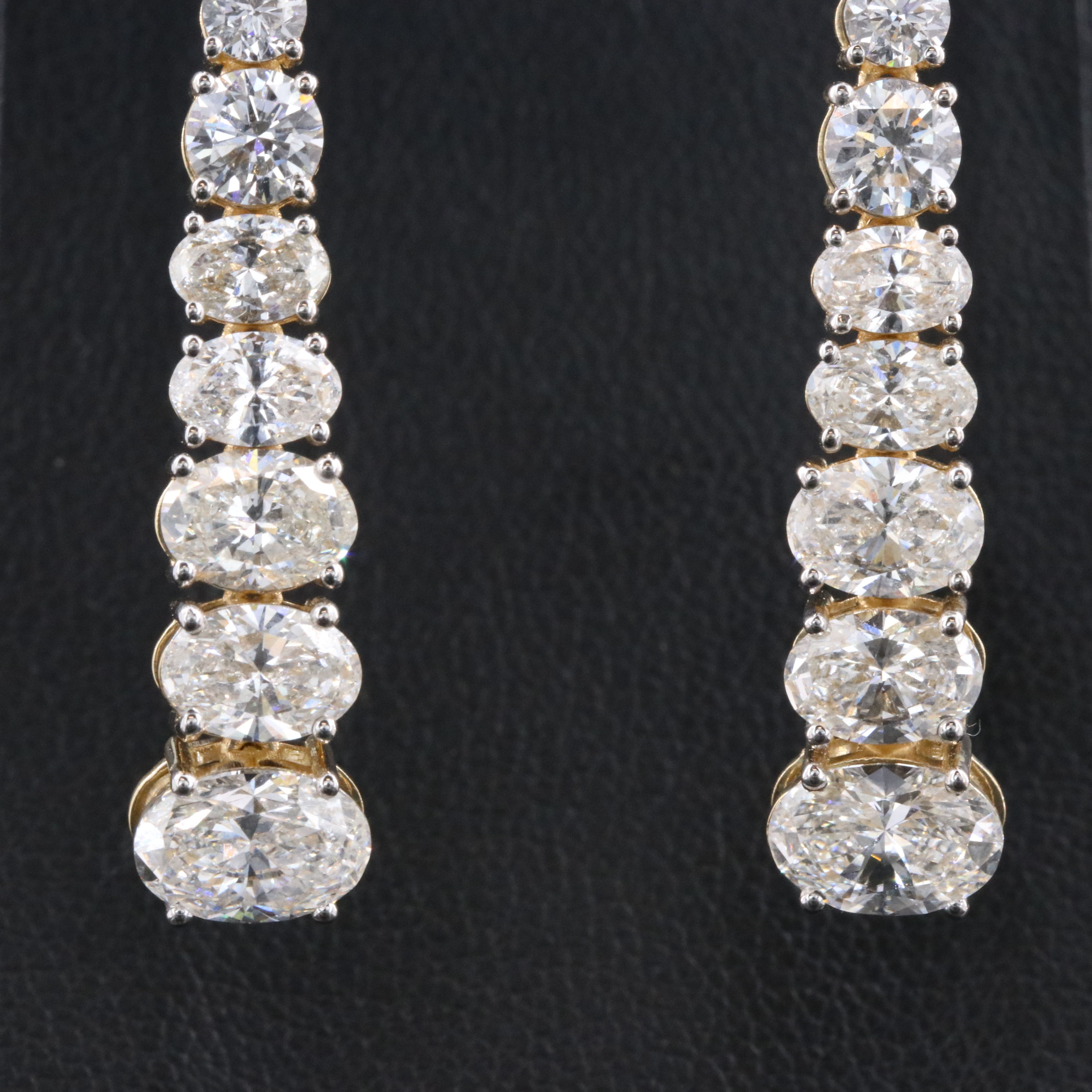 14K 9.71 CTW Lab Grown Diamond Earrings