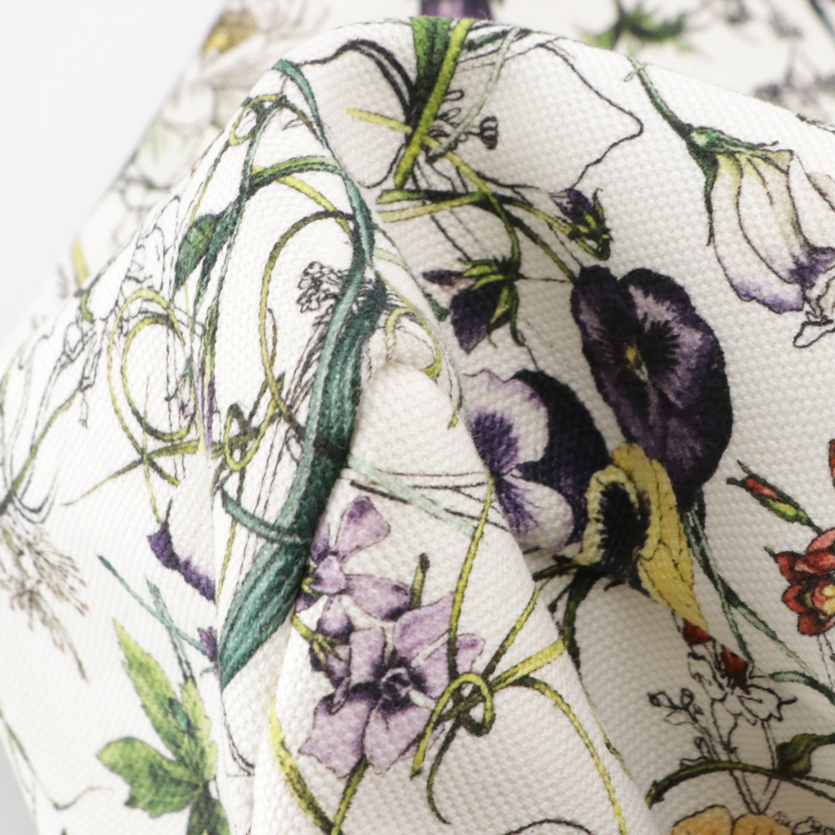 Gucci Flora Large Canvas Tote with Leather Trim