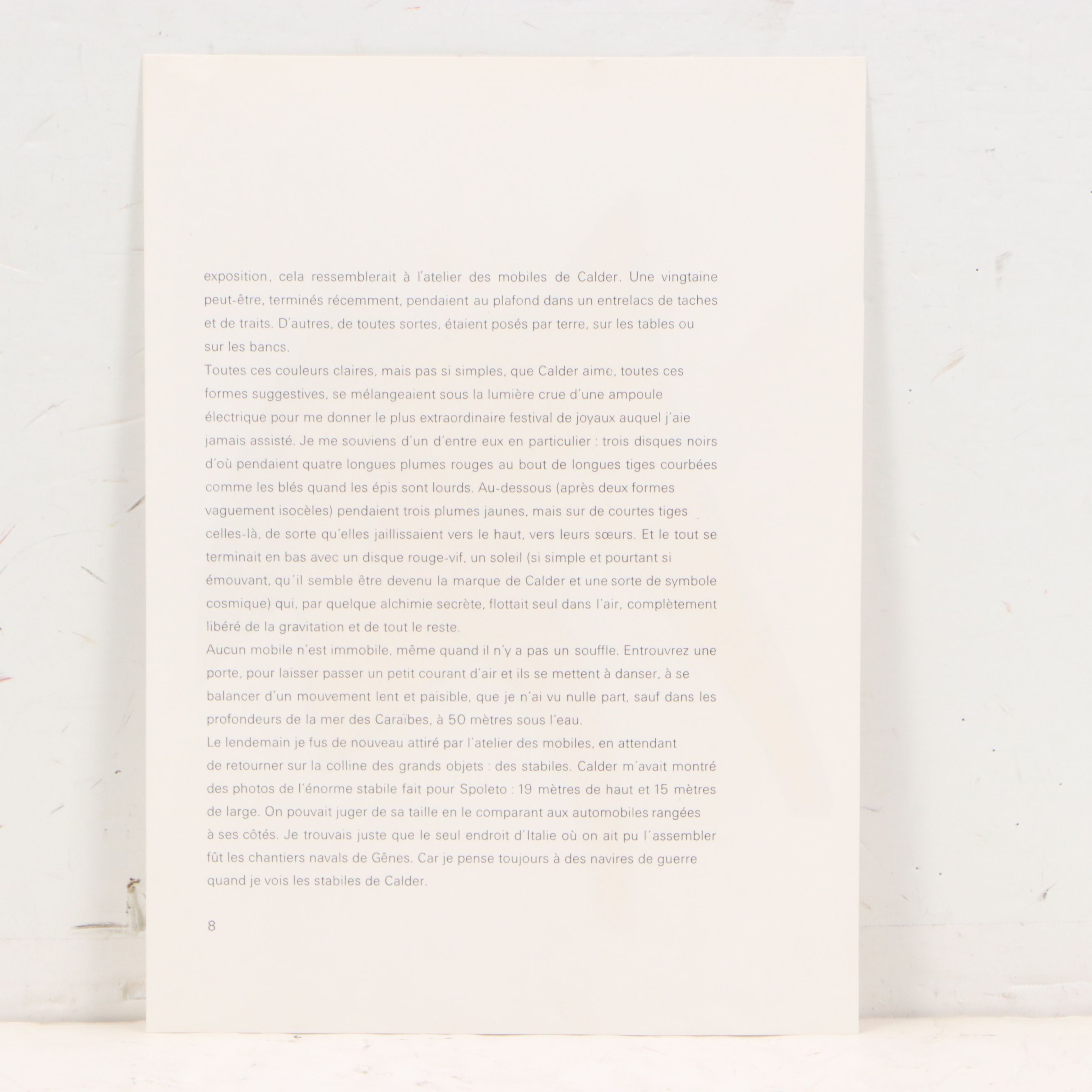 Alexander Calder "Stabiles VI" Color Lithograph for "Derrière le Miroir," 1963