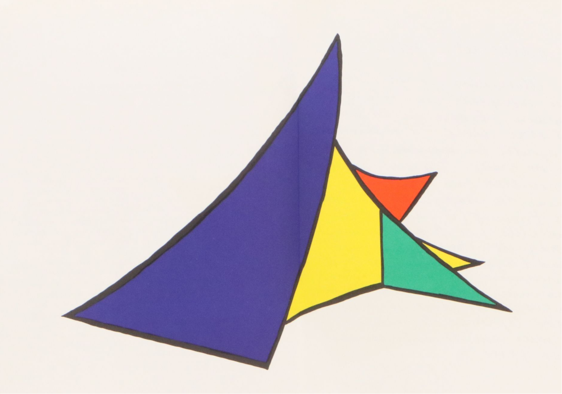 Alexander Calder Double-Page Color Lithograph for "Derrière le Miroir," 1963