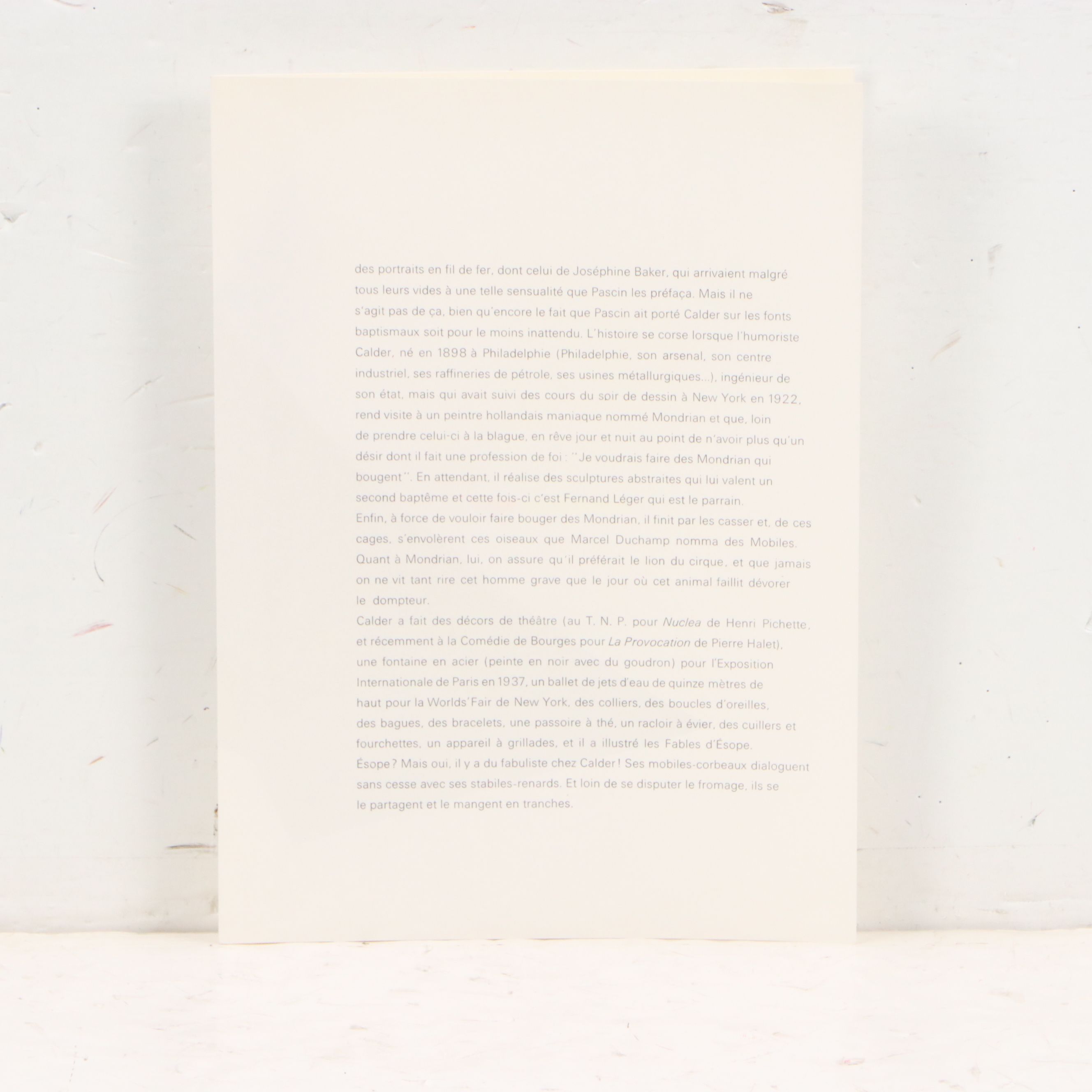 Alexander Calder Double-Page Color Lithograph for "Derrière le Miroir," 1963