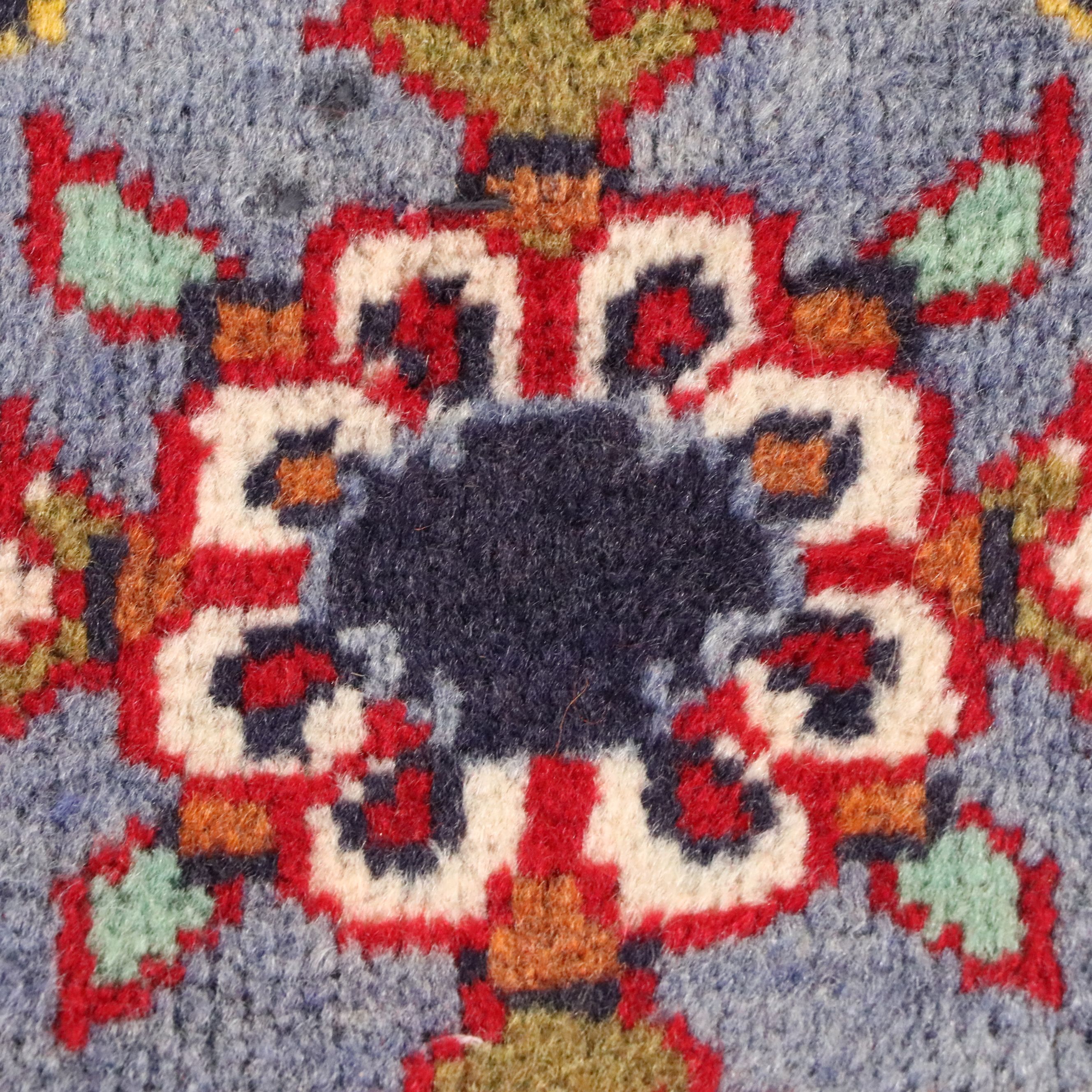 9'6 x 12'10 Hand-Knotted Persian Kashan Room-Sized Rug