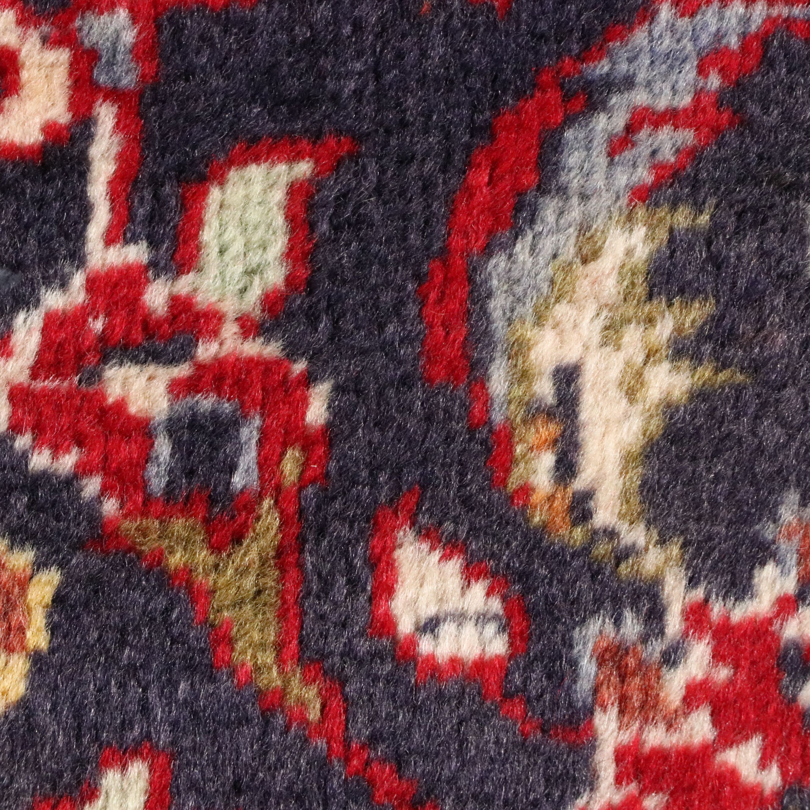 9'6 x 12'10 Hand-Knotted Persian Kashan Room-Sized Rug