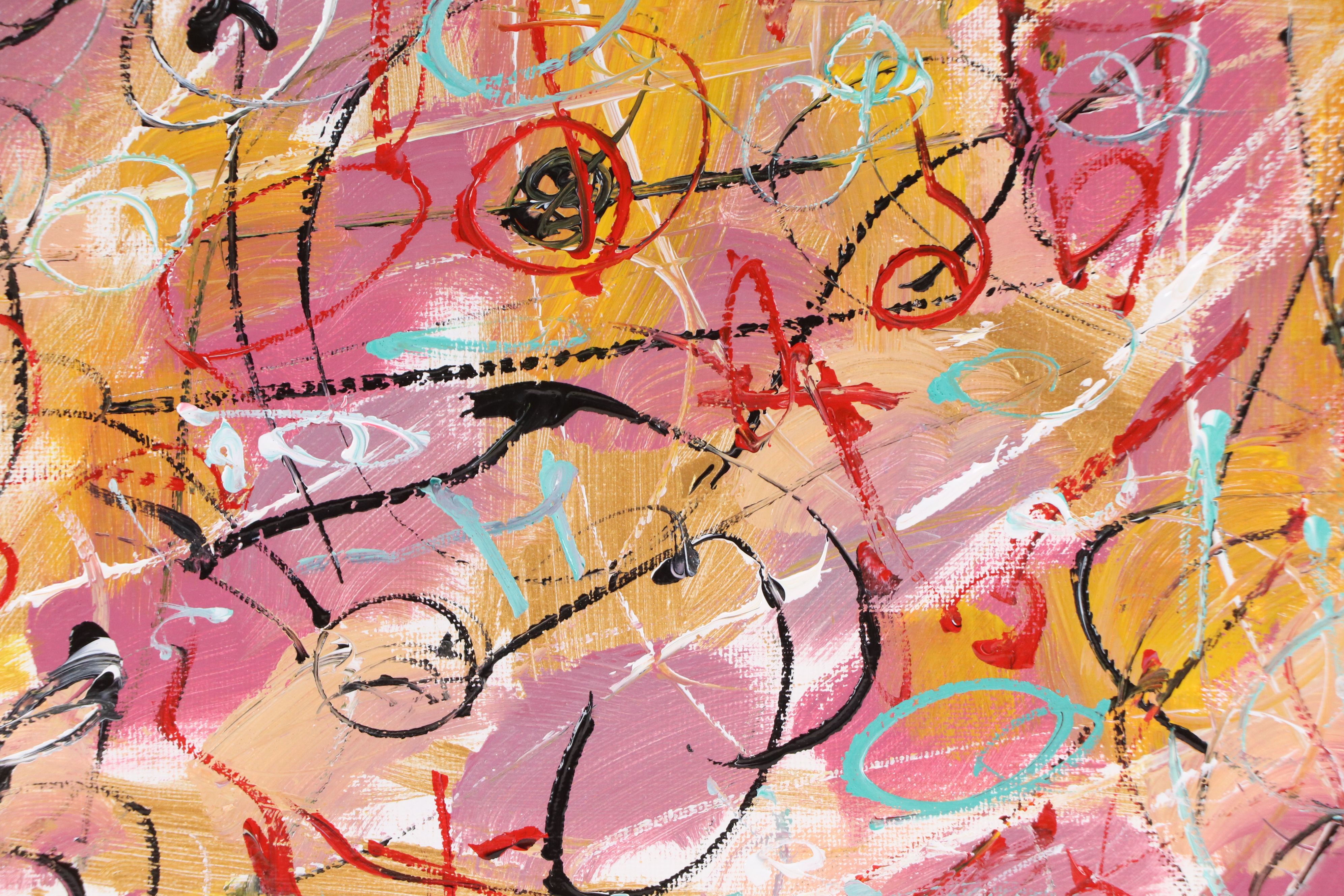 Saul Gefen Abstract Acrylic Painting, 2026