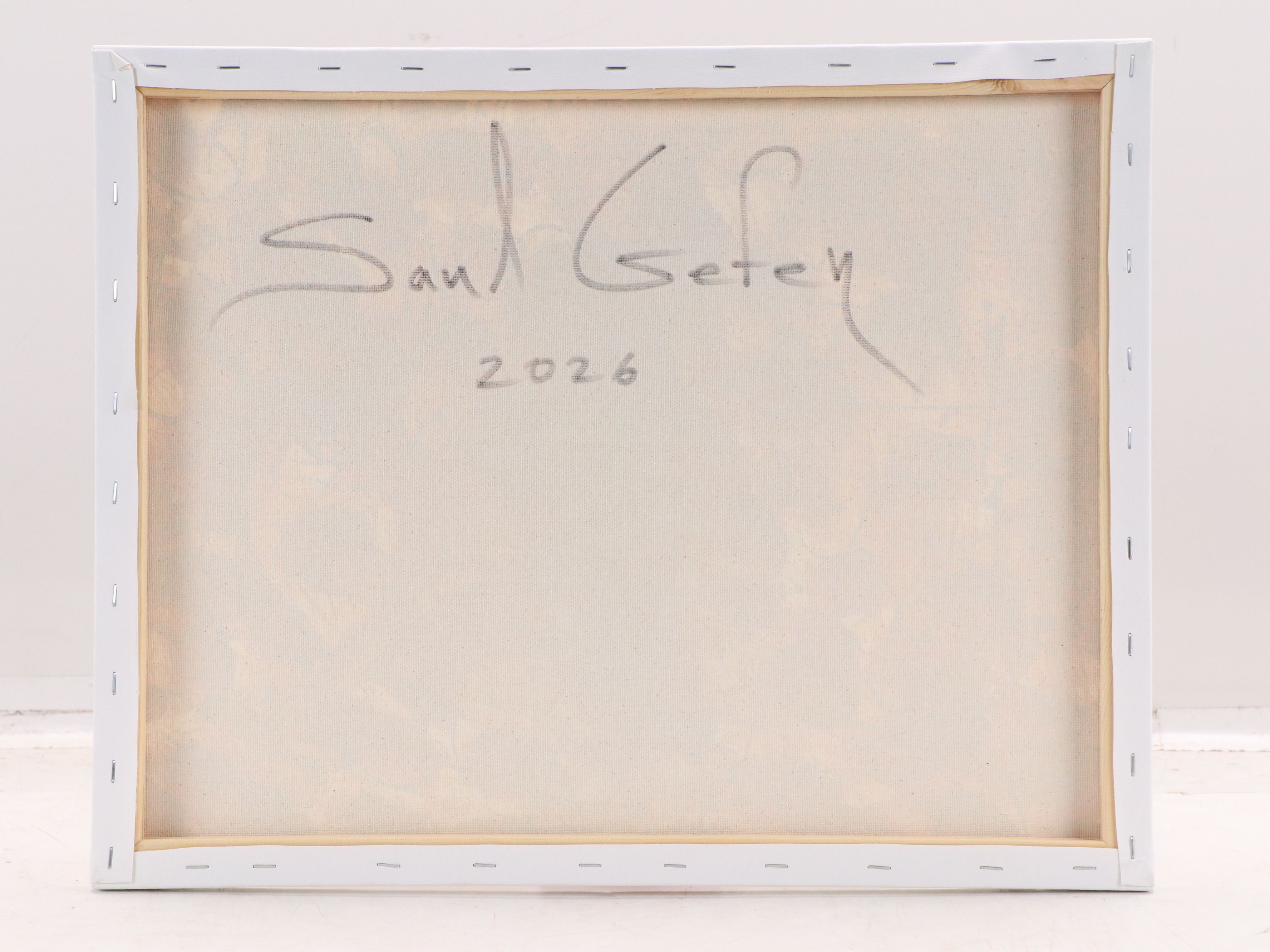 Saul Gefen Abstract Acrylic Painting, 2026