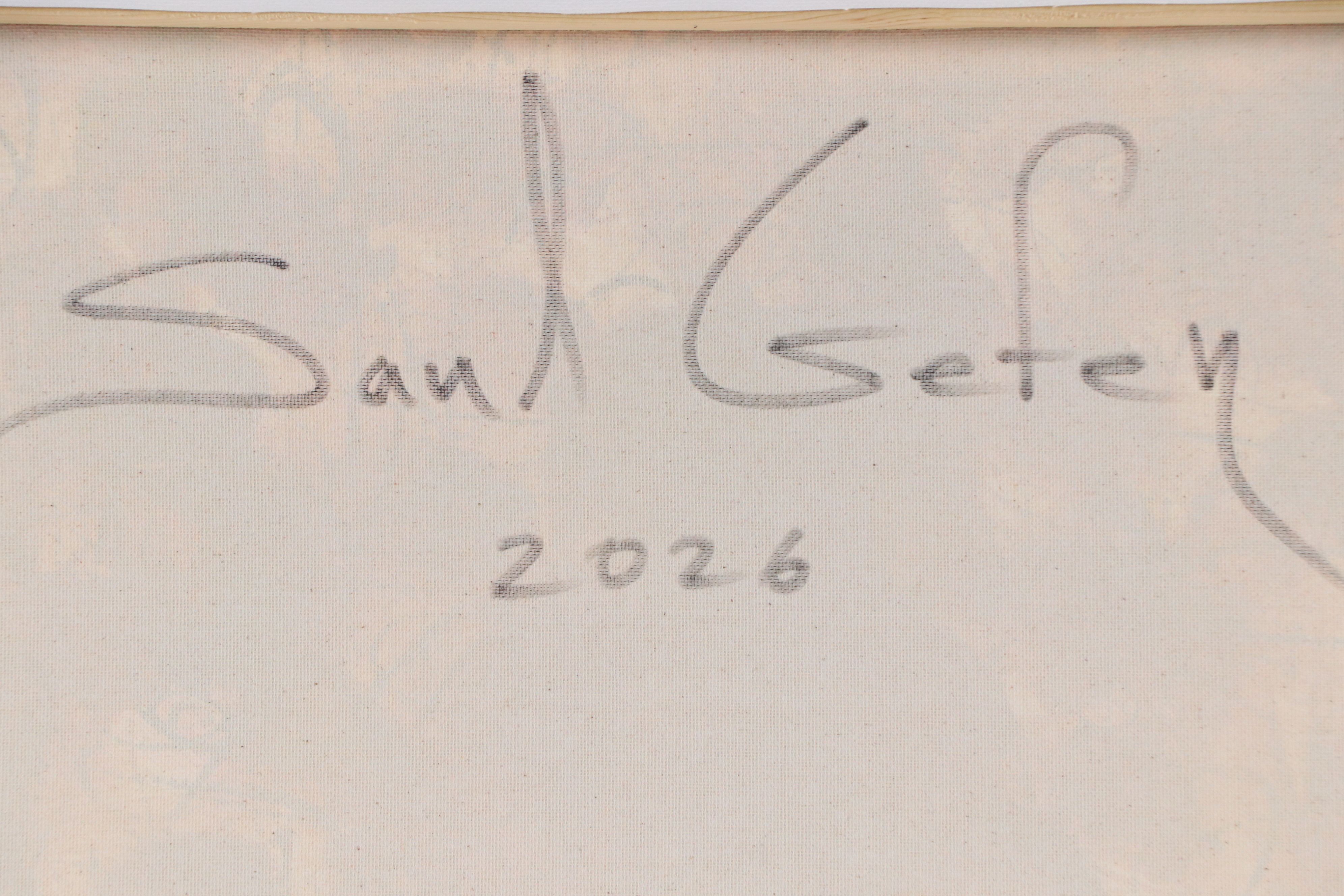 Saul Gefen Abstract Acrylic Painting, 2026