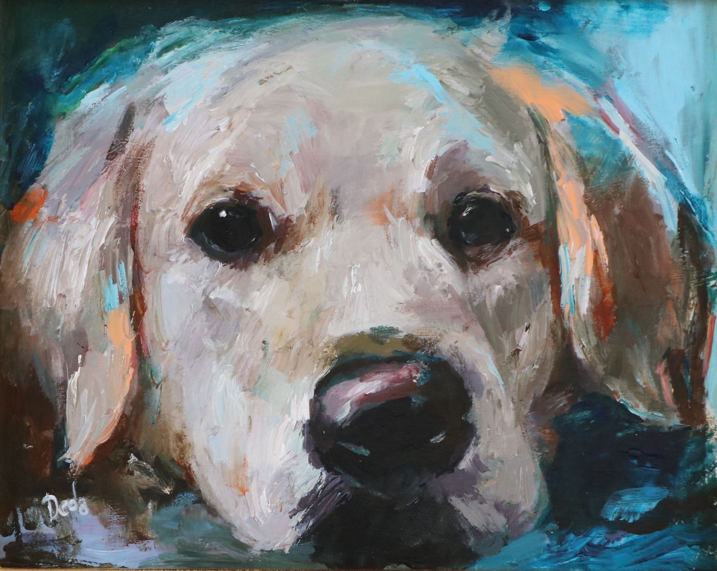 Adam Deda Oil Painting "Blue," 2026