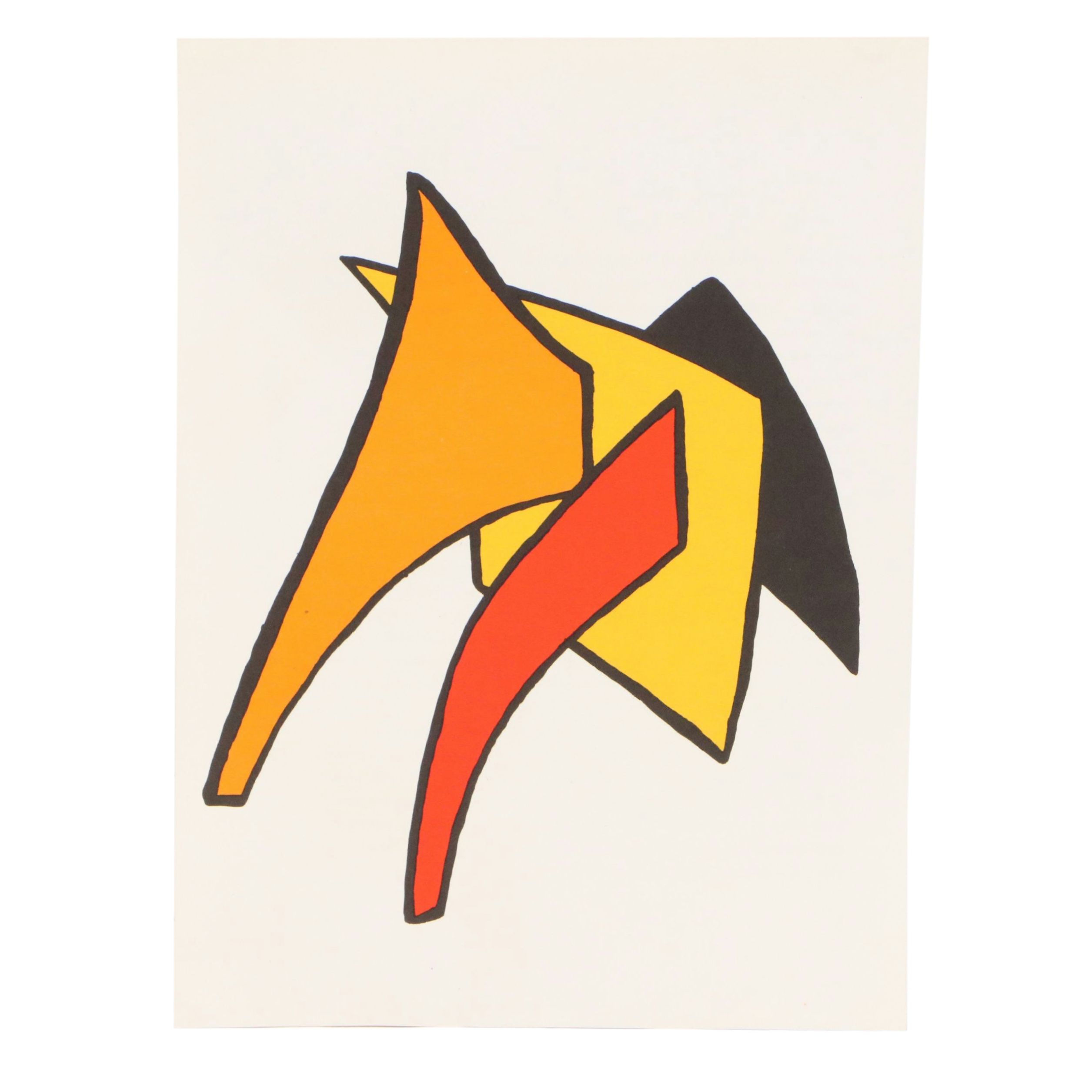 Alexander Calder "Stabiles VI" Color Lithograph for "Derrière le Miroir," 1963