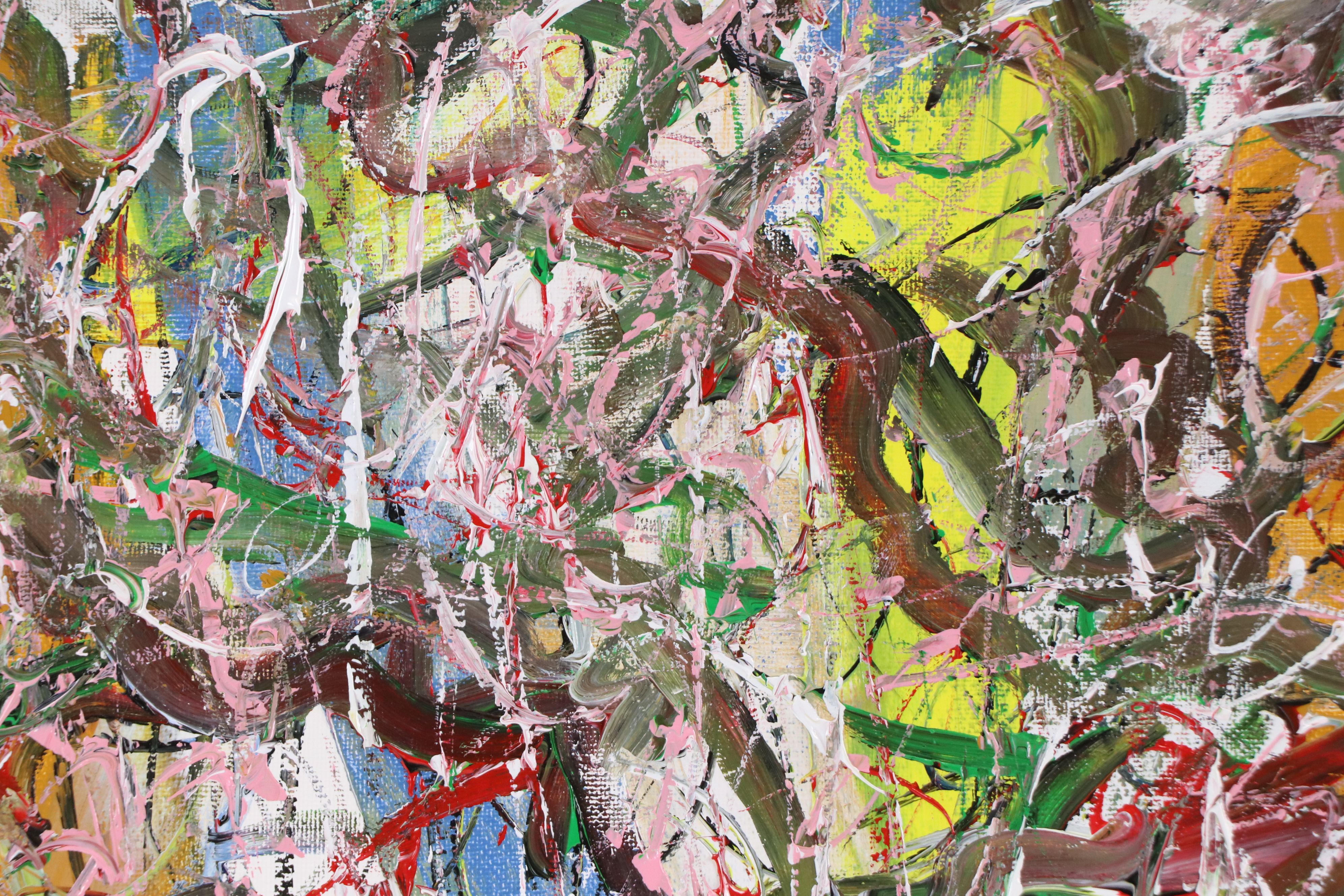 Saul Gefen Abstract Acrylic Painting, 2026