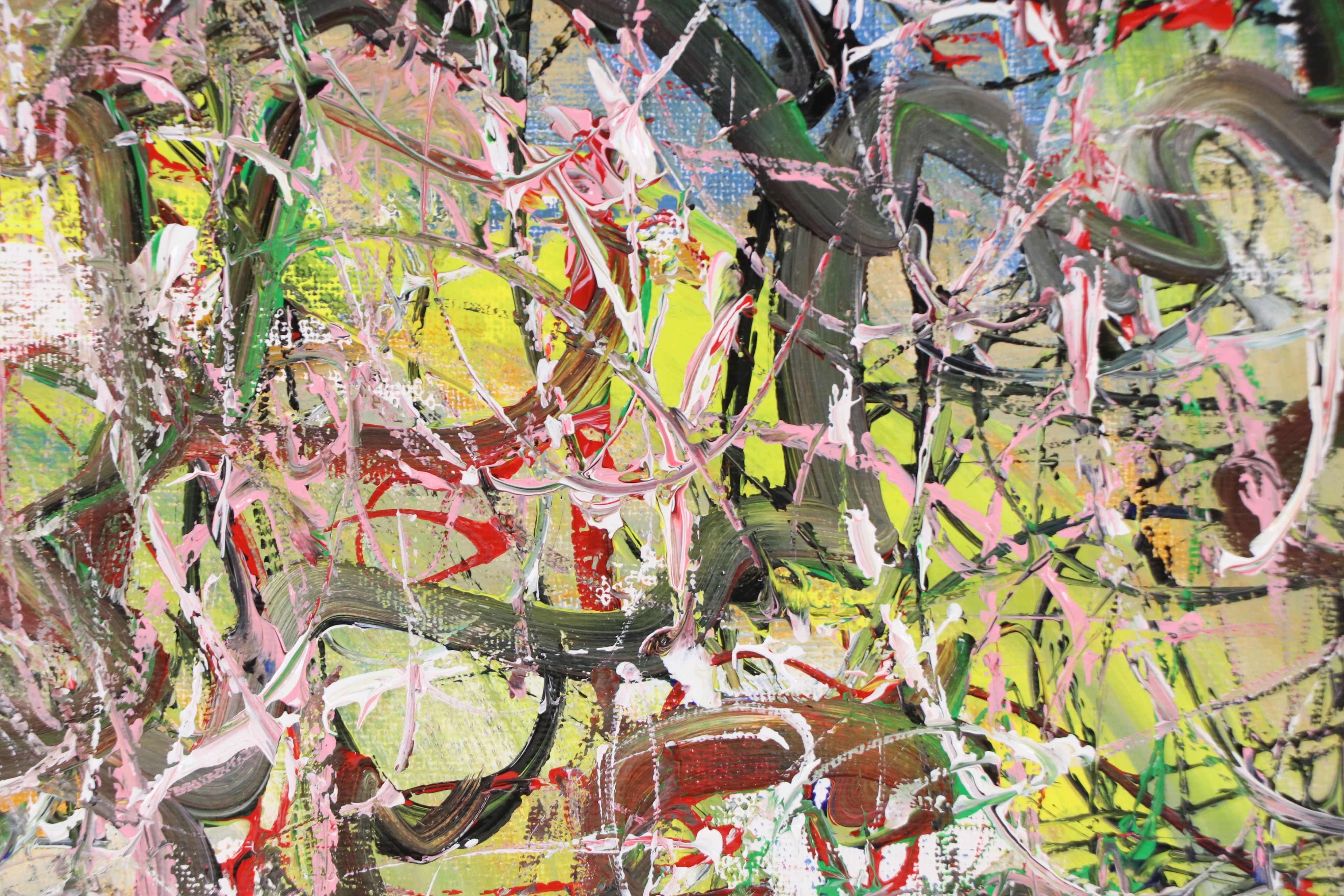 Saul Gefen Abstract Acrylic Painting, 2026