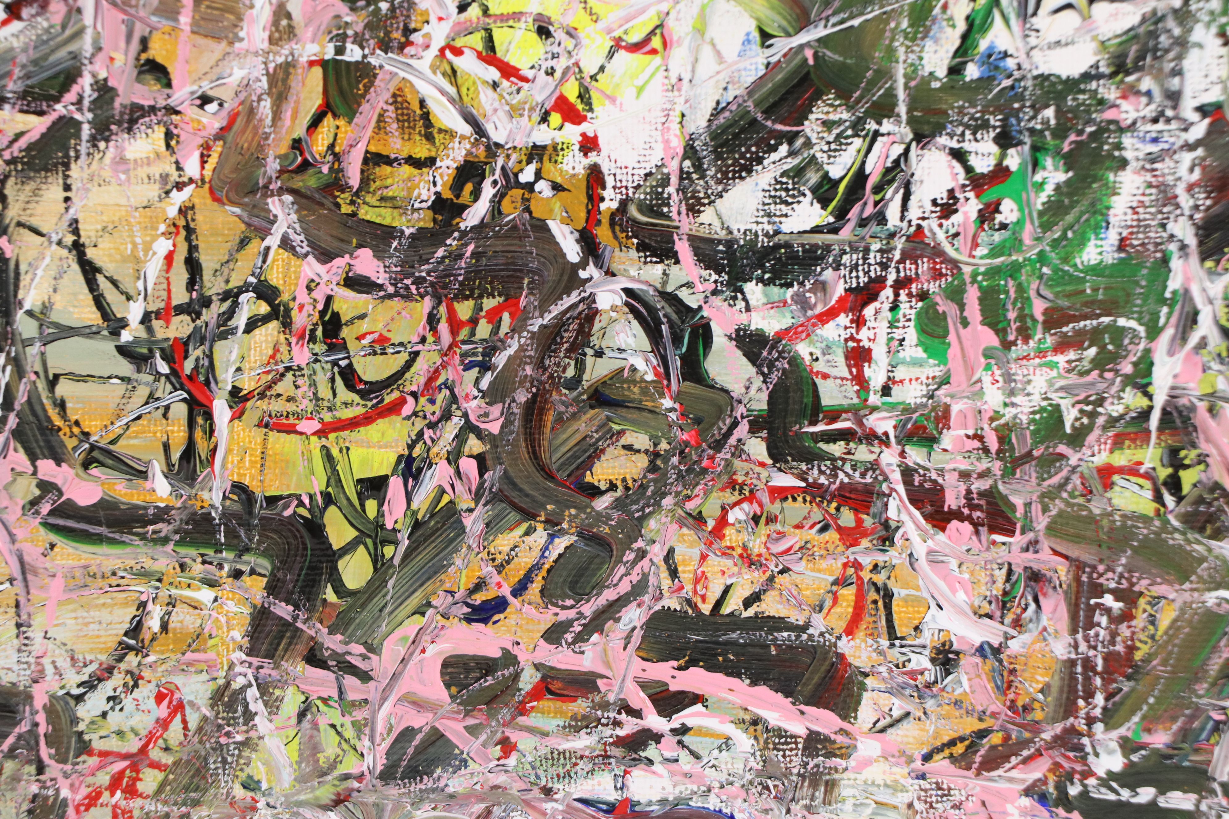 Saul Gefen Abstract Acrylic Painting, 2026