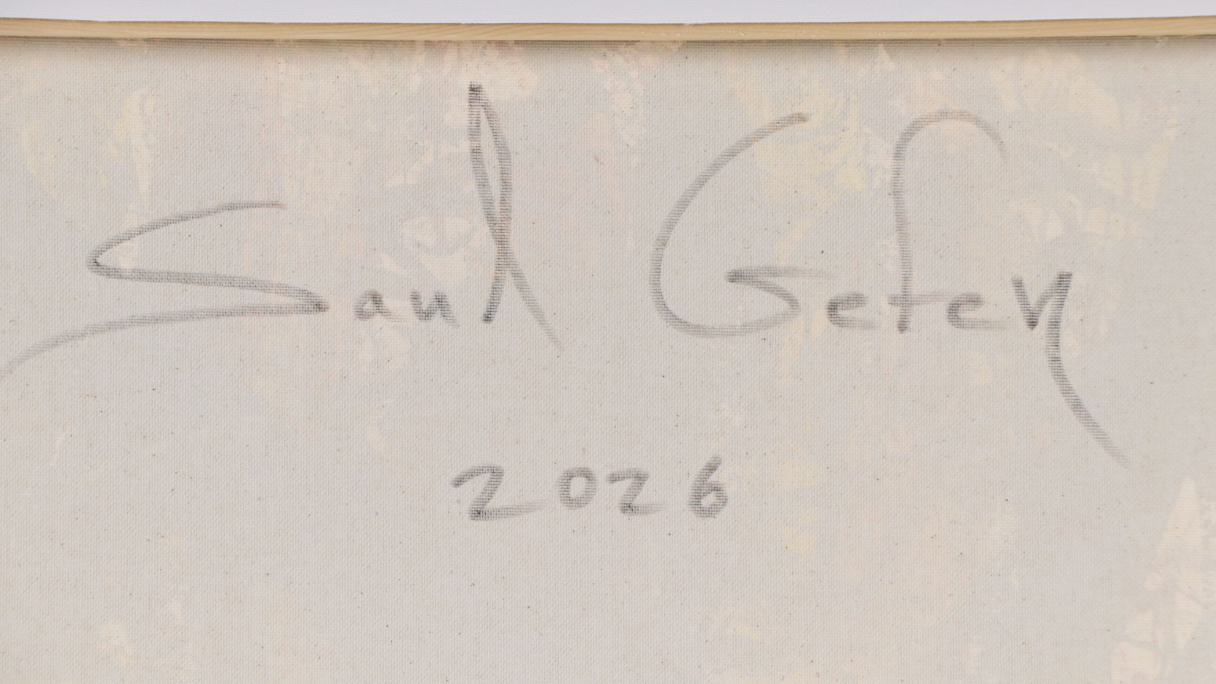 Saul Gefen Abstract Acrylic Painting, 2026