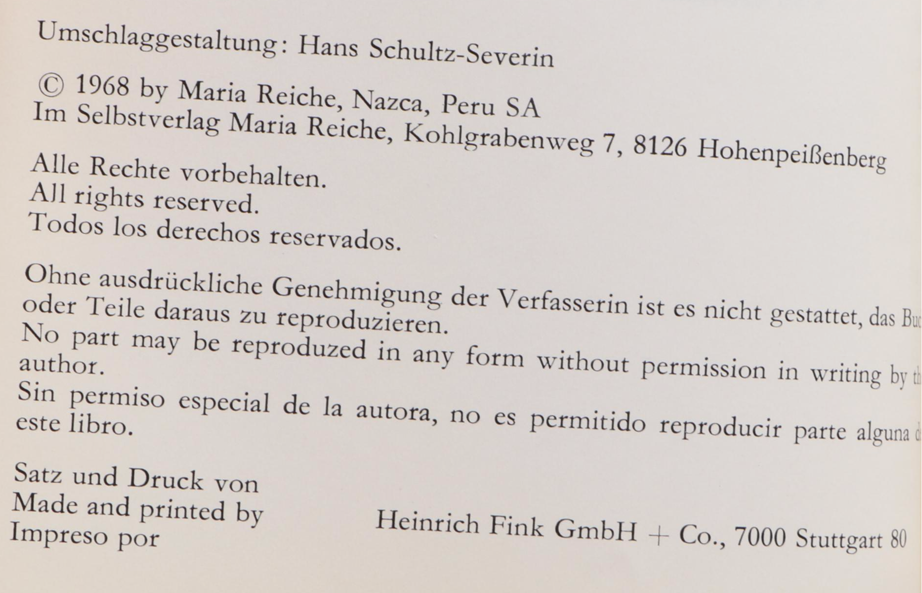 Signed "Mystery on the Desert" by Maria Reiche and More