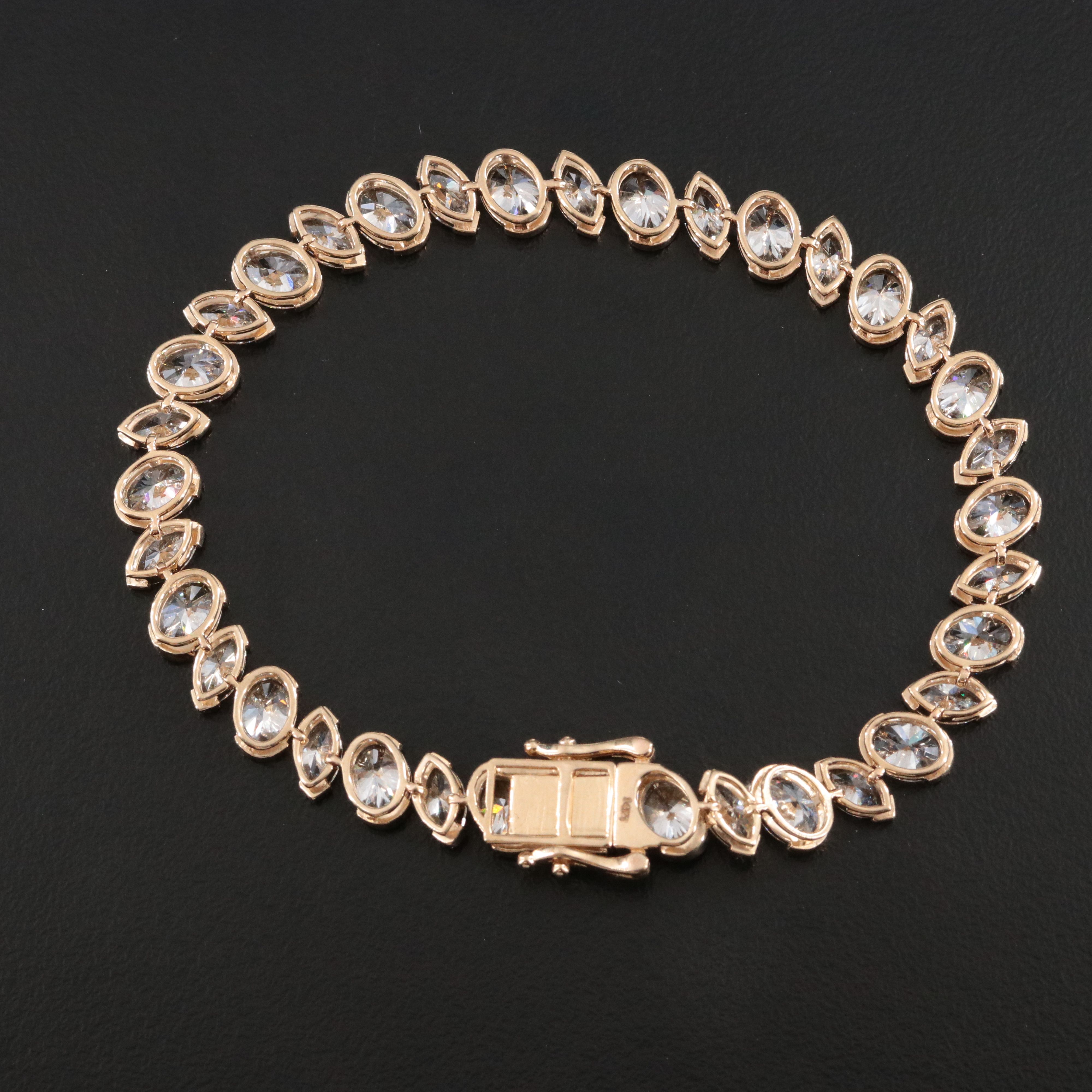 14K 17.41 CTW Lab Grown Diamond Line Bracelet