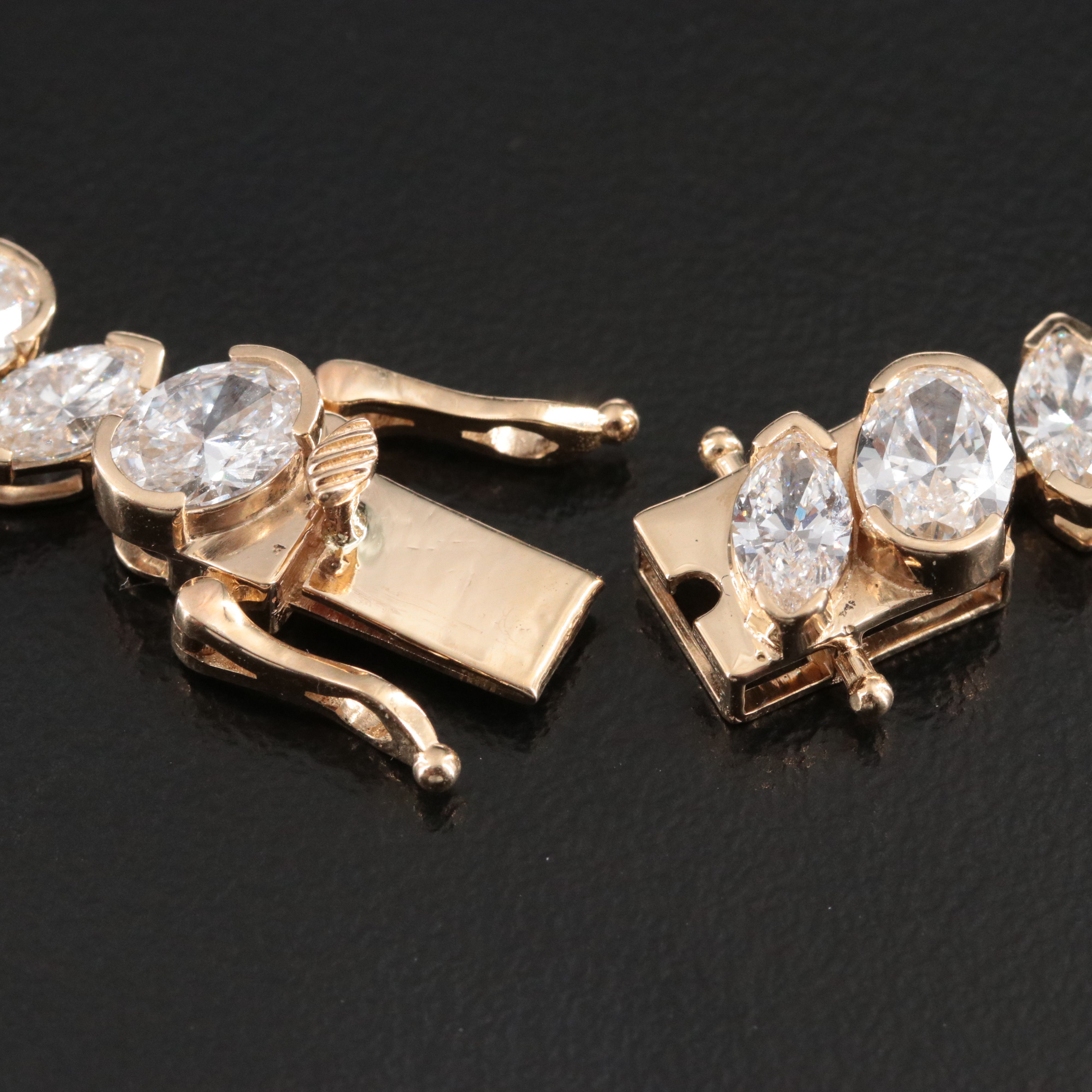 14K 17.41 CTW Lab Grown Diamond Line Bracelet