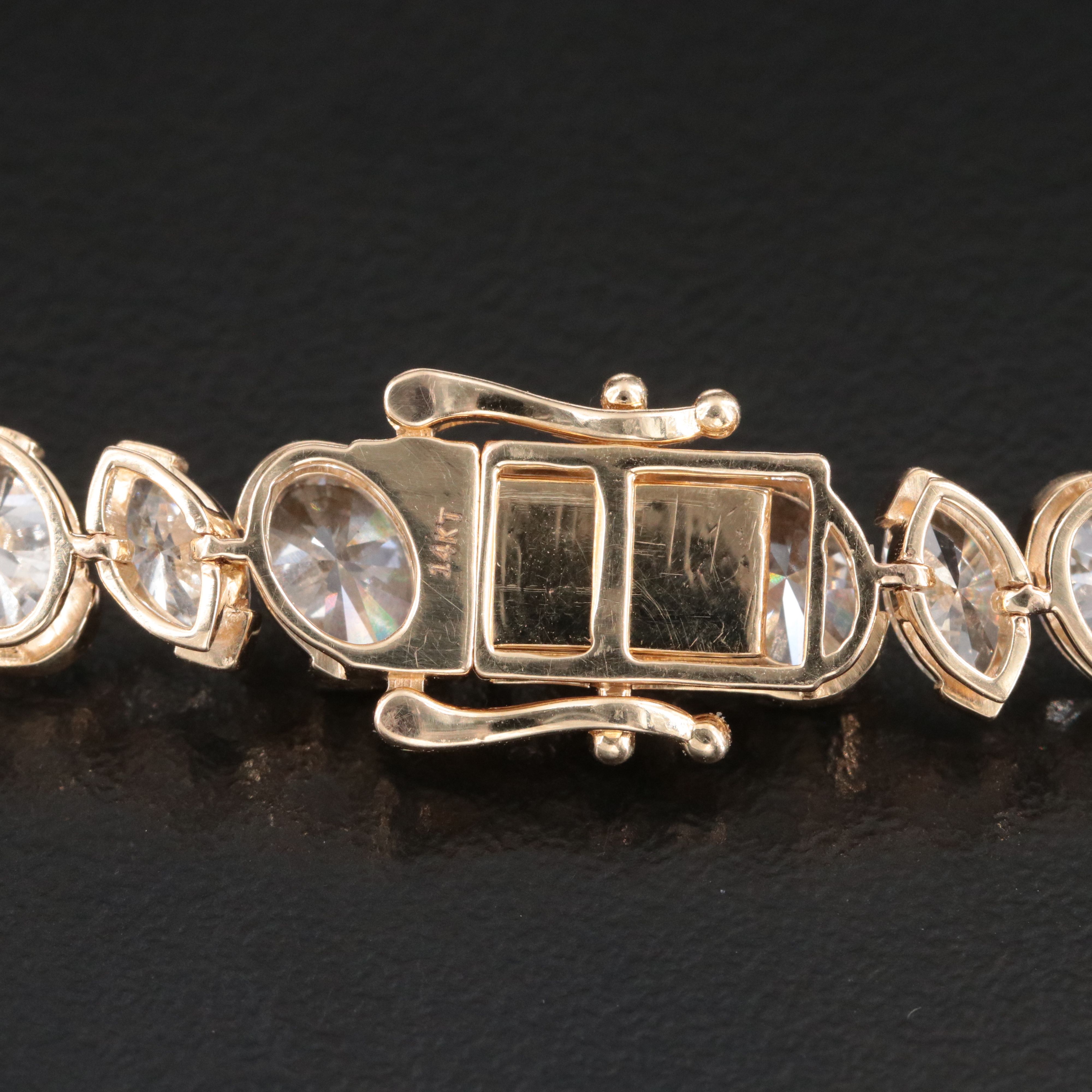 14K 17.41 CTW Lab Grown Diamond Line Bracelet