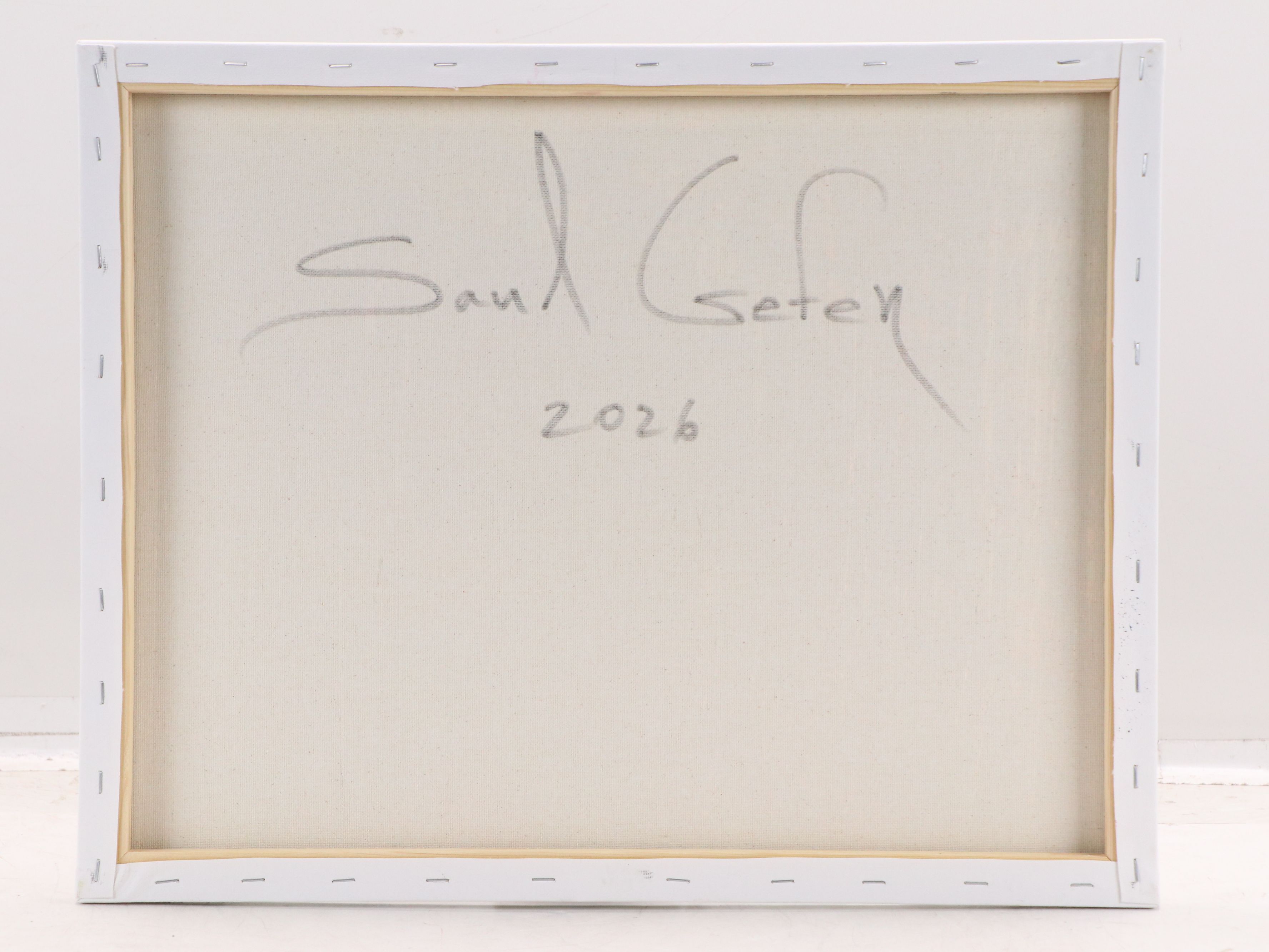 Saul Gefen Abstract Acrylic Painting, 2026