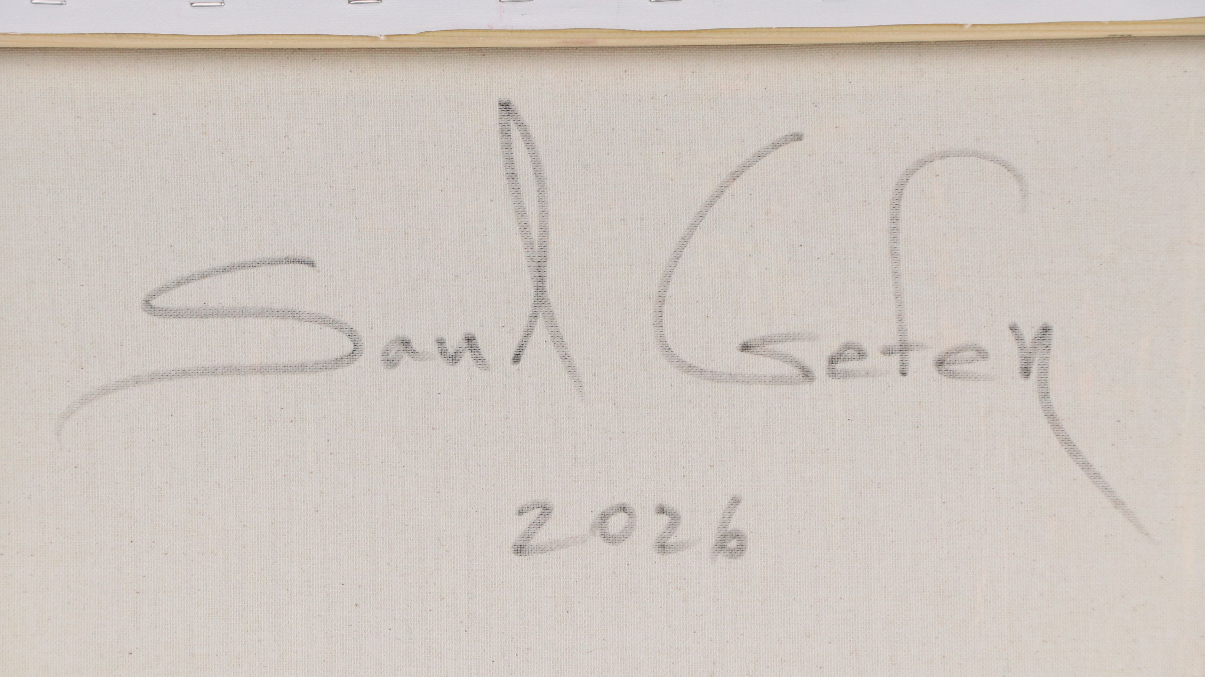 Saul Gefen Abstract Acrylic Painting, 2026