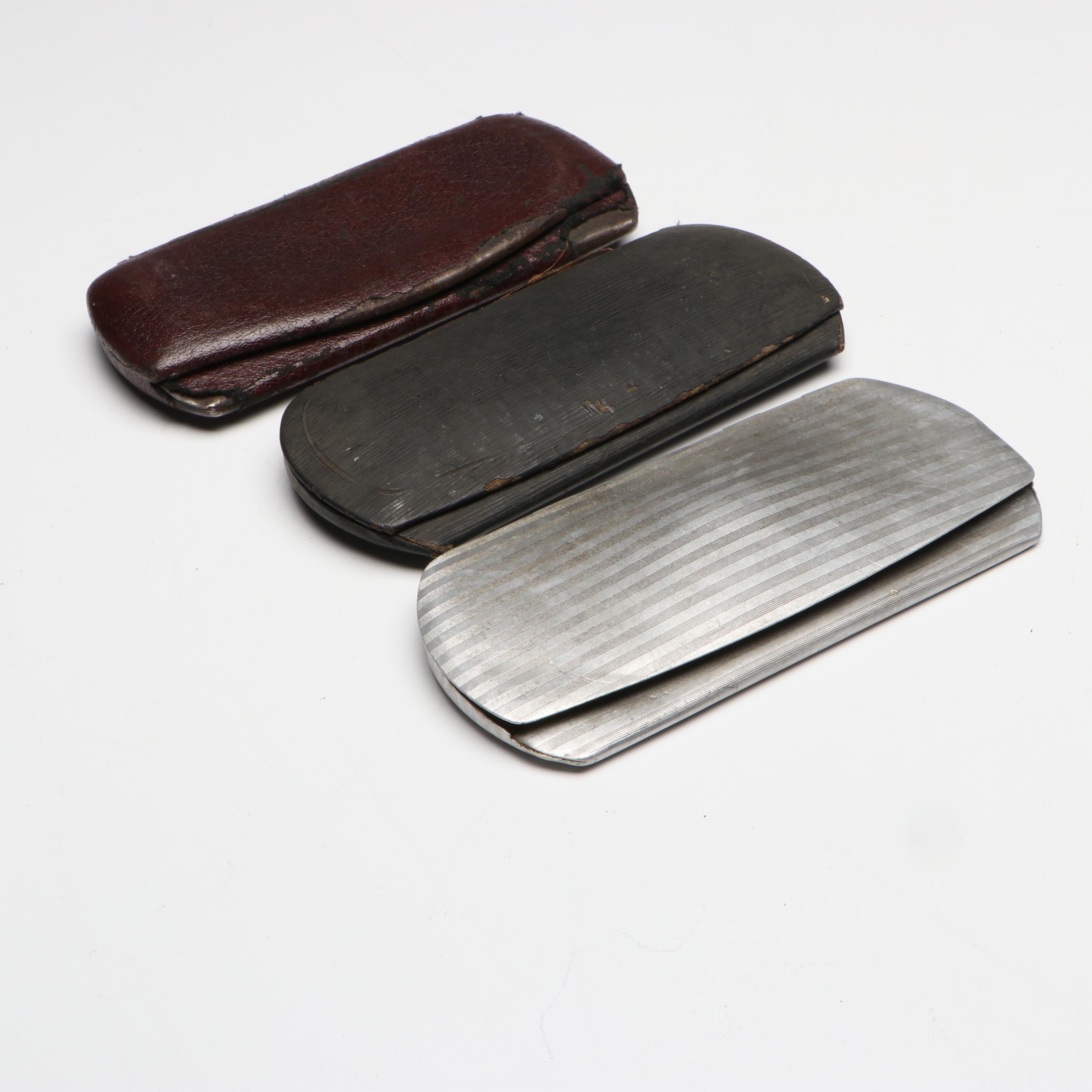 Cross Classic Century 14K Gold and Other Pens with Vintage Spectacles in Cases