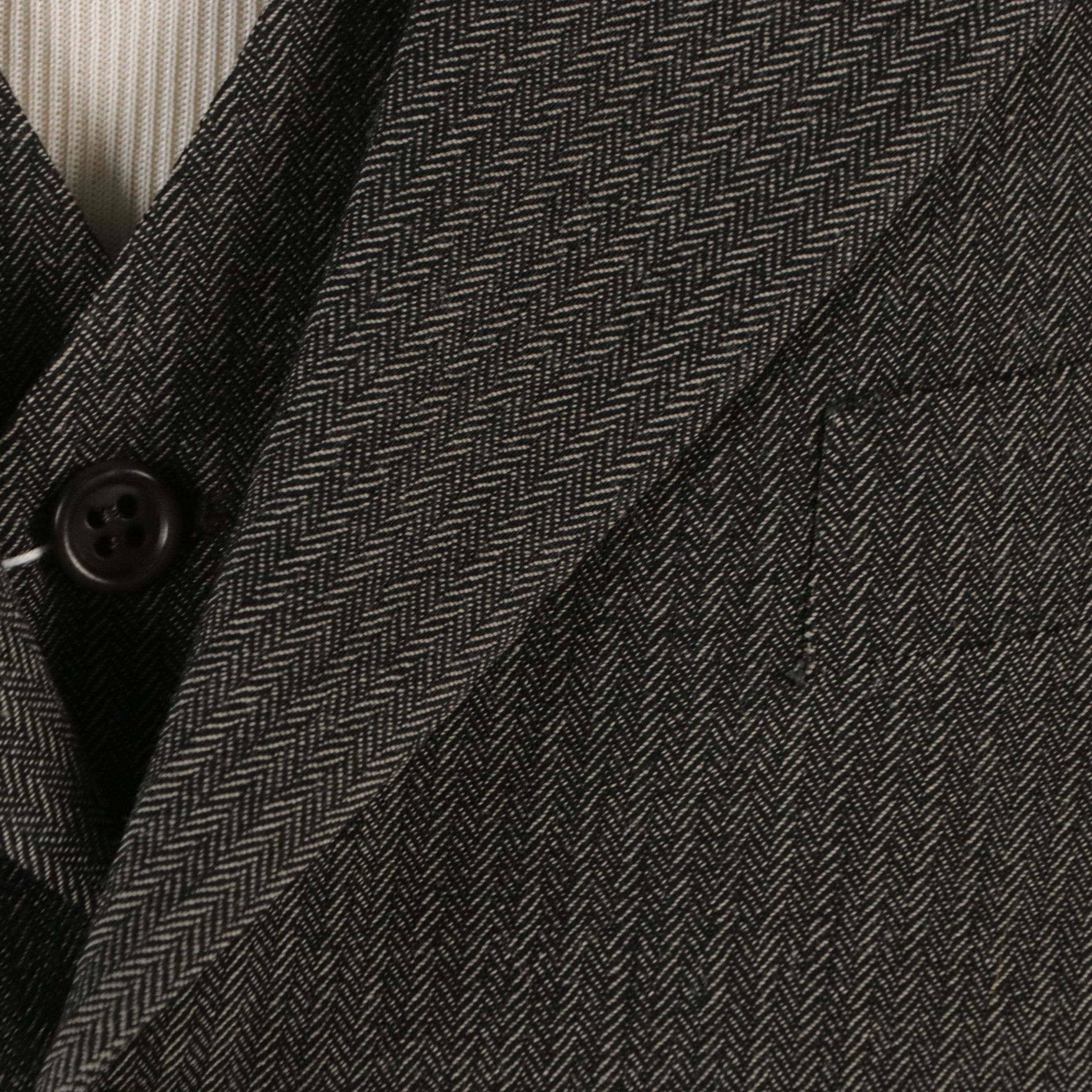 Men's Valentino Grey Wool Three-Piece Suit