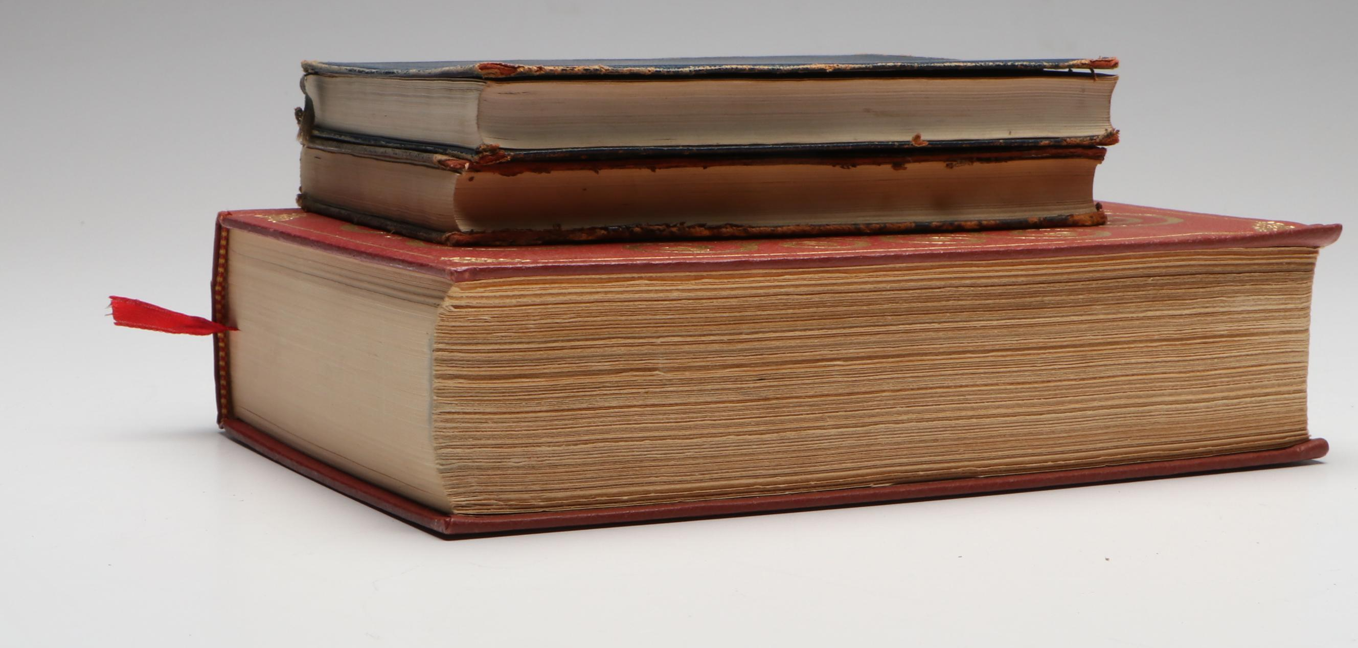 Leather Bound "Kenilworth" by Sir Walter Scott and More Books