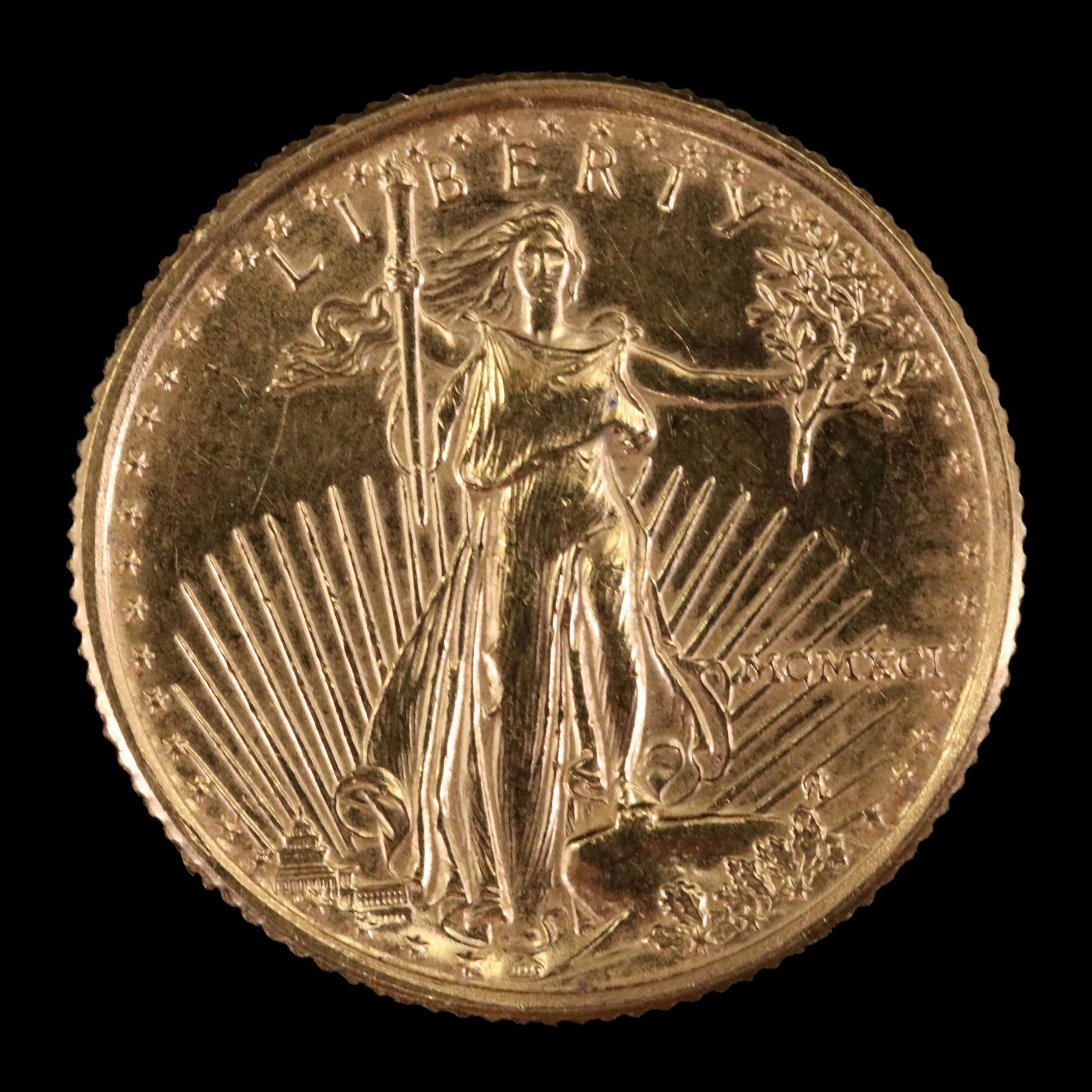 1991 $5 1/10th-Oz. Gold Eagle Bullion Coin