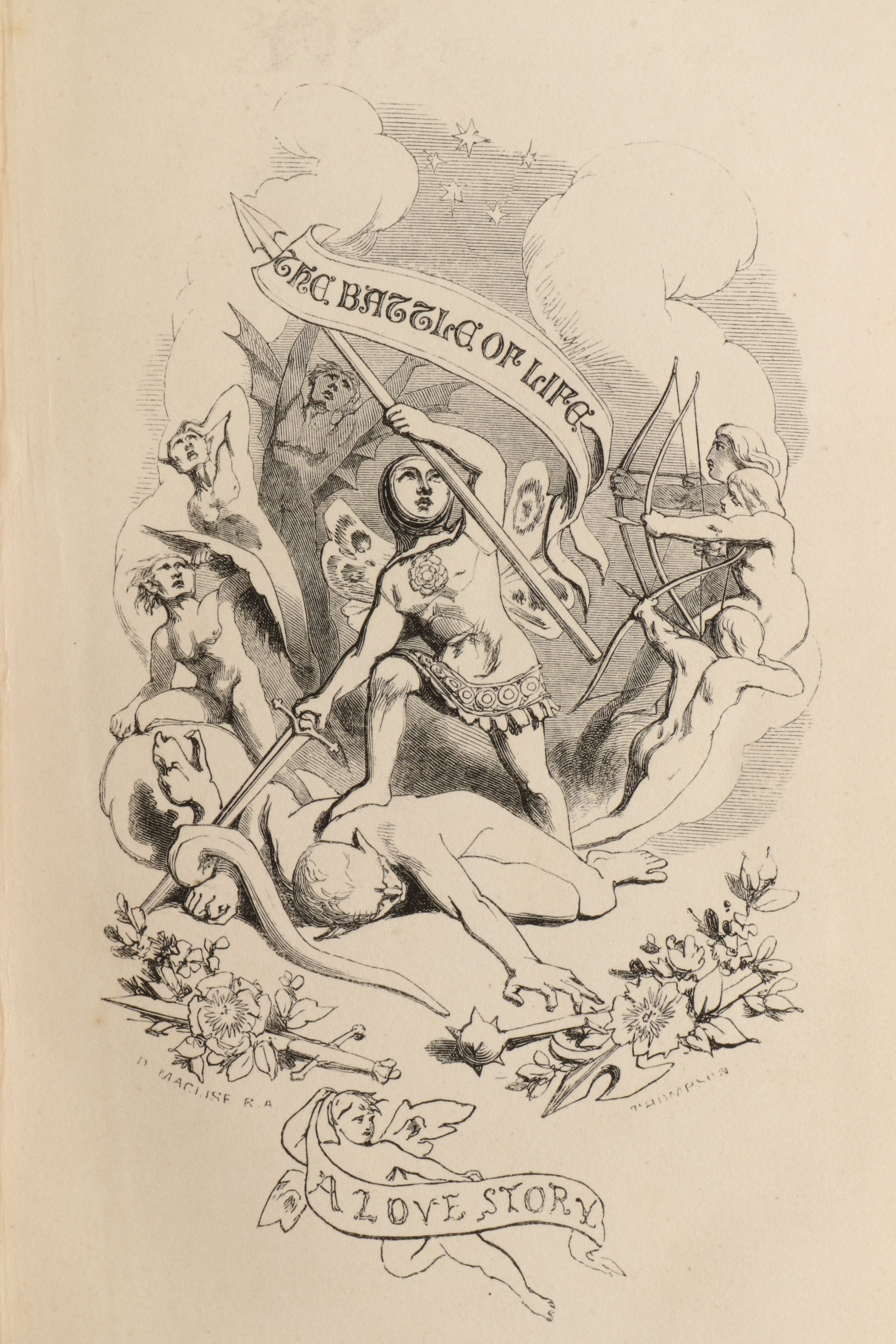 First Edition, Fourth State "The Battle of Life" by Charles Dickens, 1846