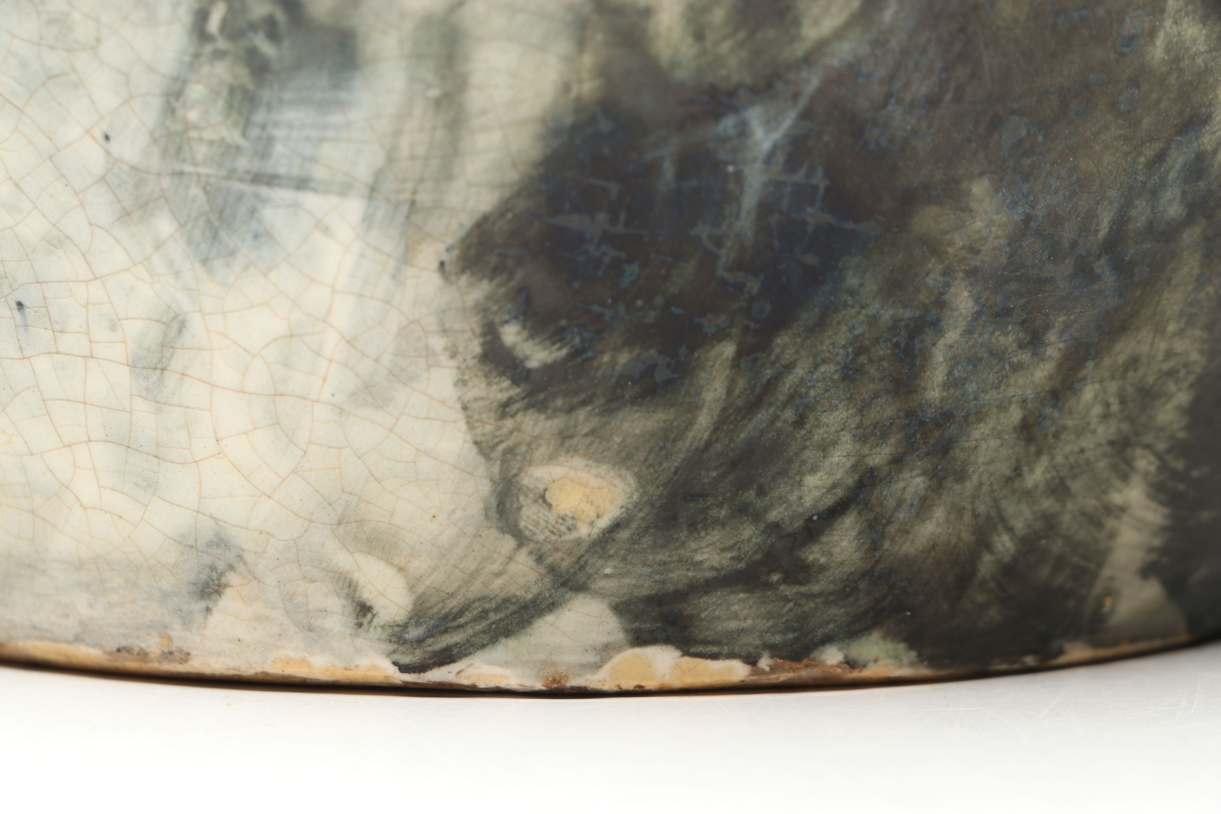 T.J. Wheatley Majolica Floral Vase, Late 19th Century