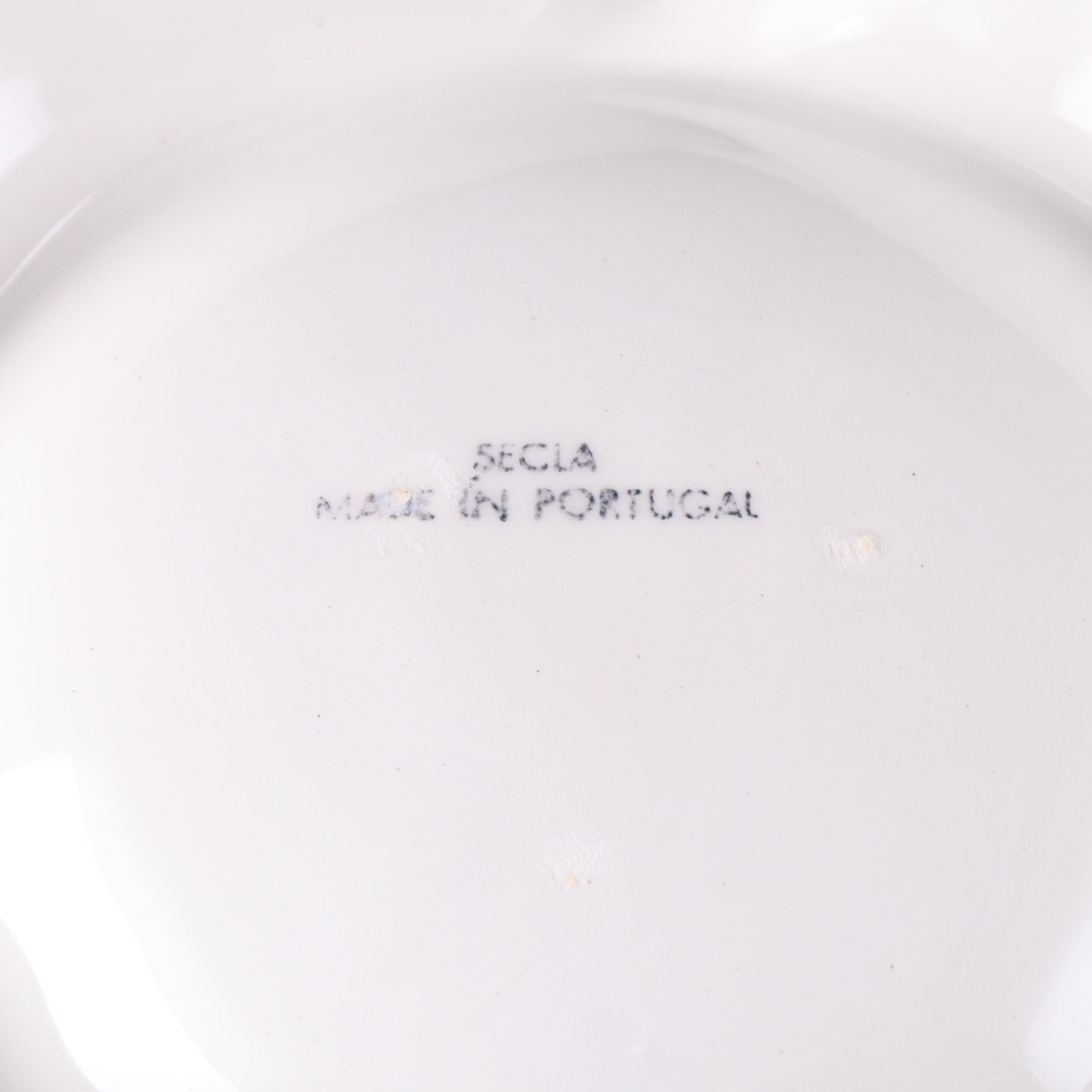 Secla Botanical Relief Ceramic Divided Serving Plates