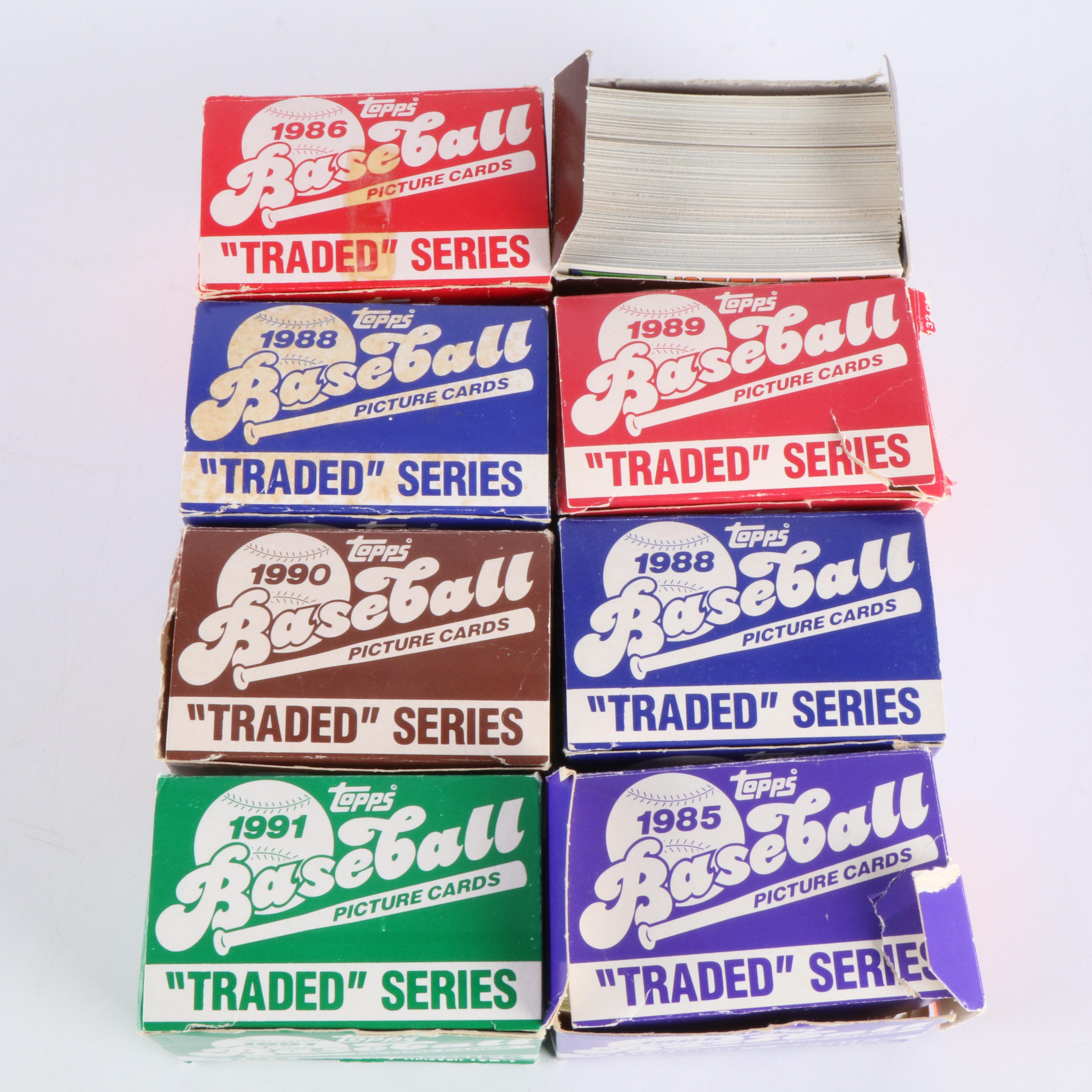 Topps with Other Baseball Cards Featuring Rickey Henderson, Cal Ripken, and More