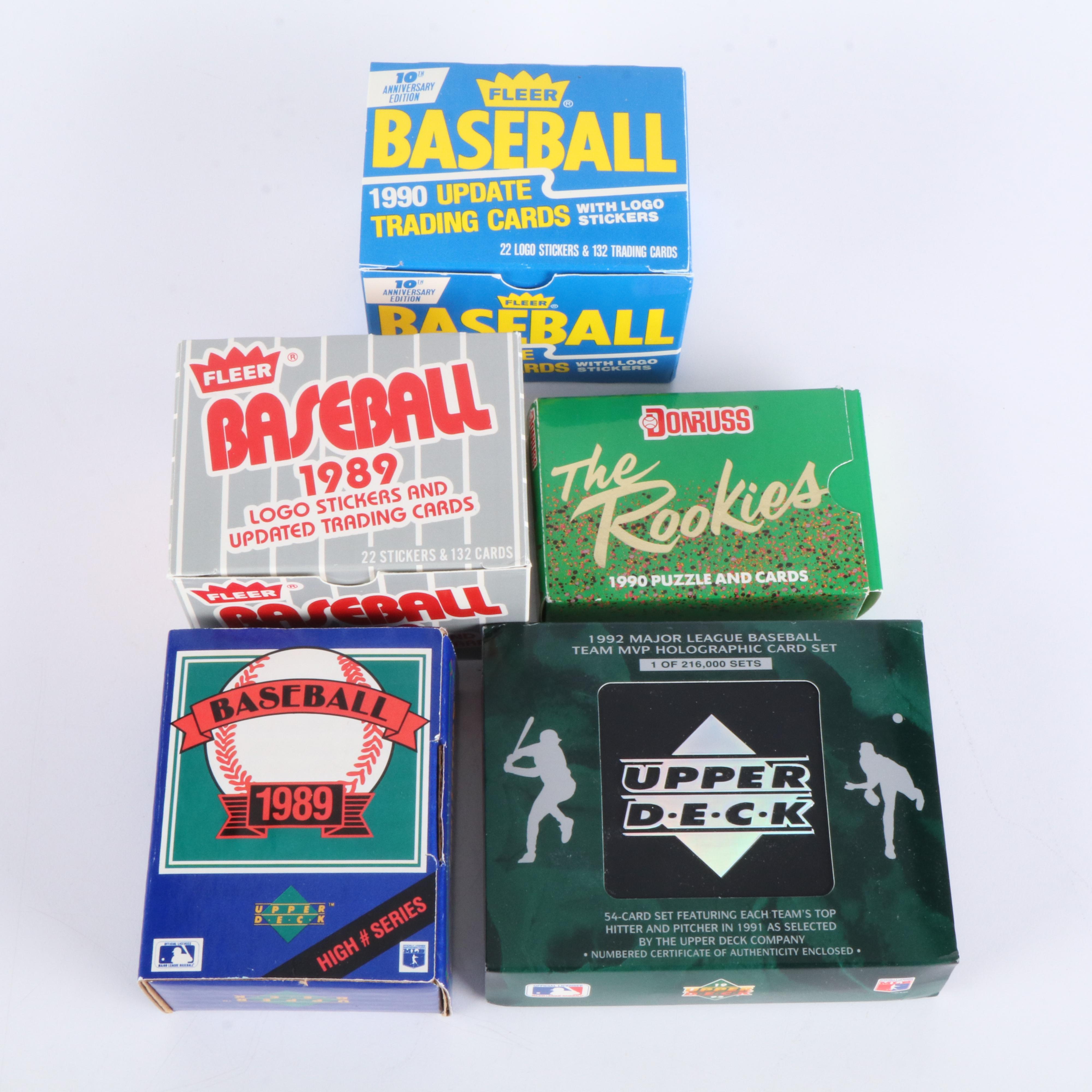 Topps with Other Baseball Cards Featuring Rickey Henderson, Cal Ripken, and More