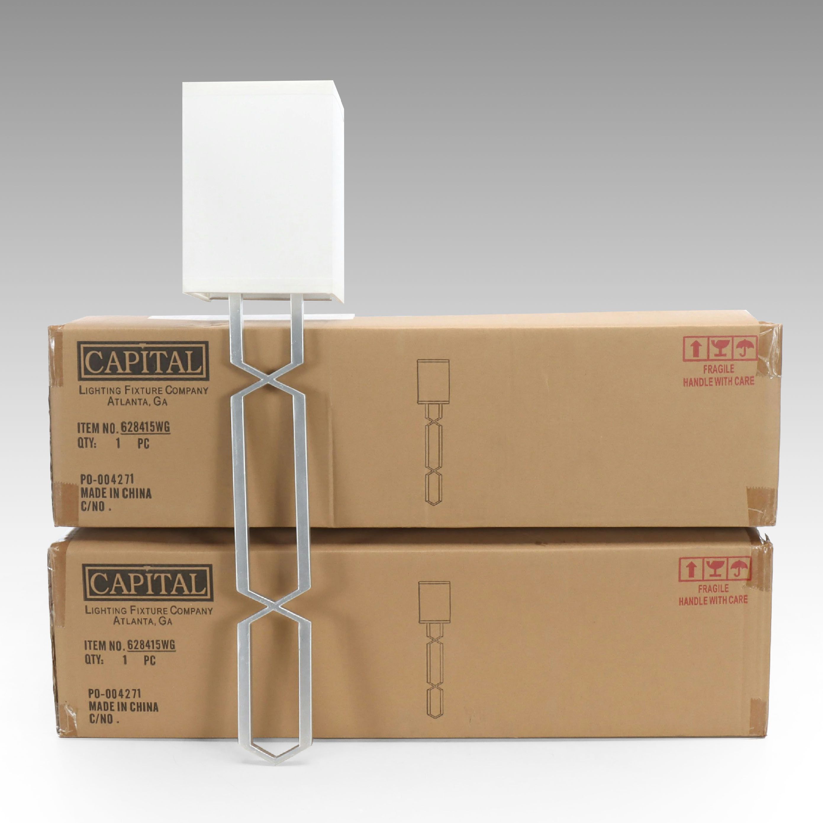 Capital Lighting Postmodern Brushed Nickel Bathroom Vanity Sconces