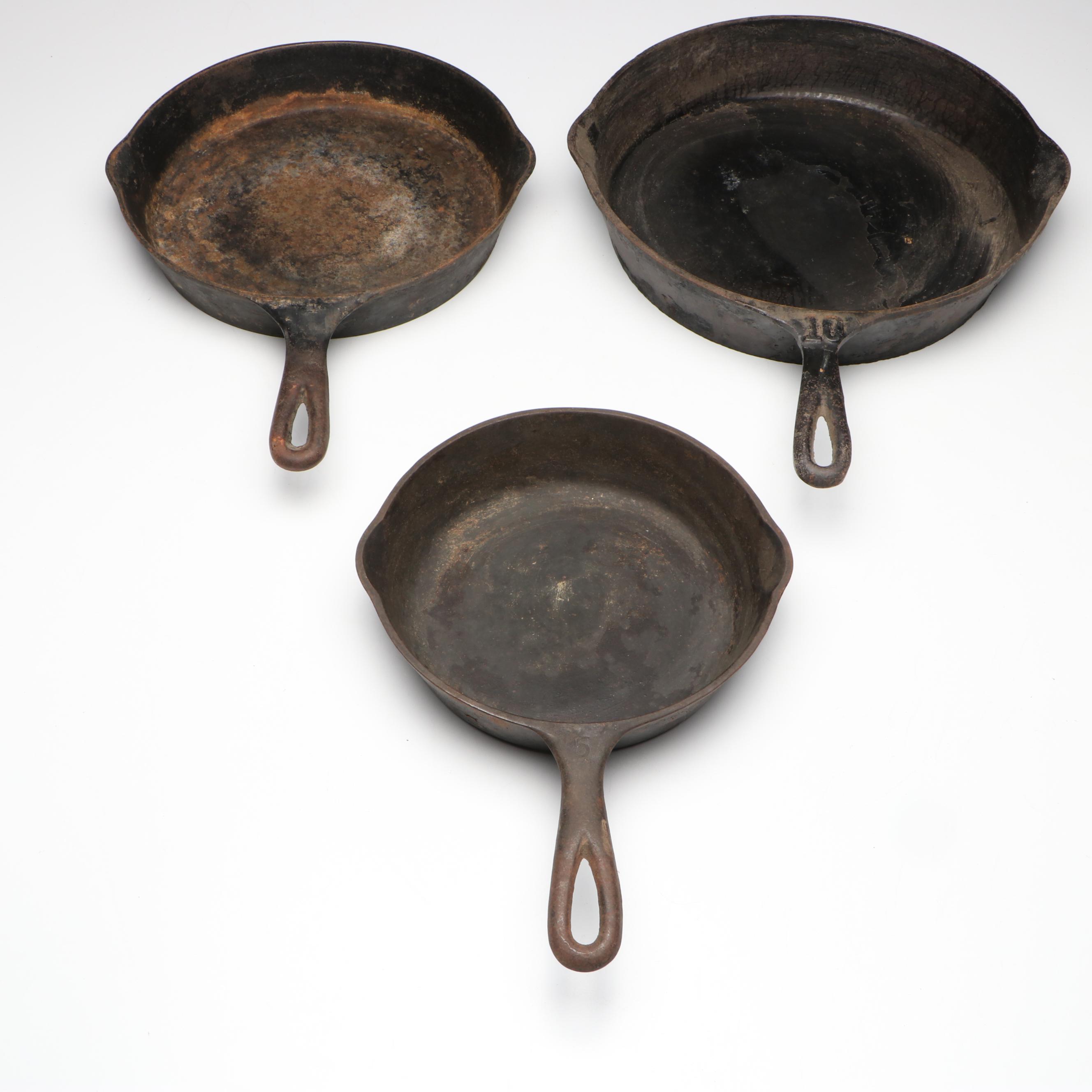 Wagner, National and Other Cast Iron Skillets