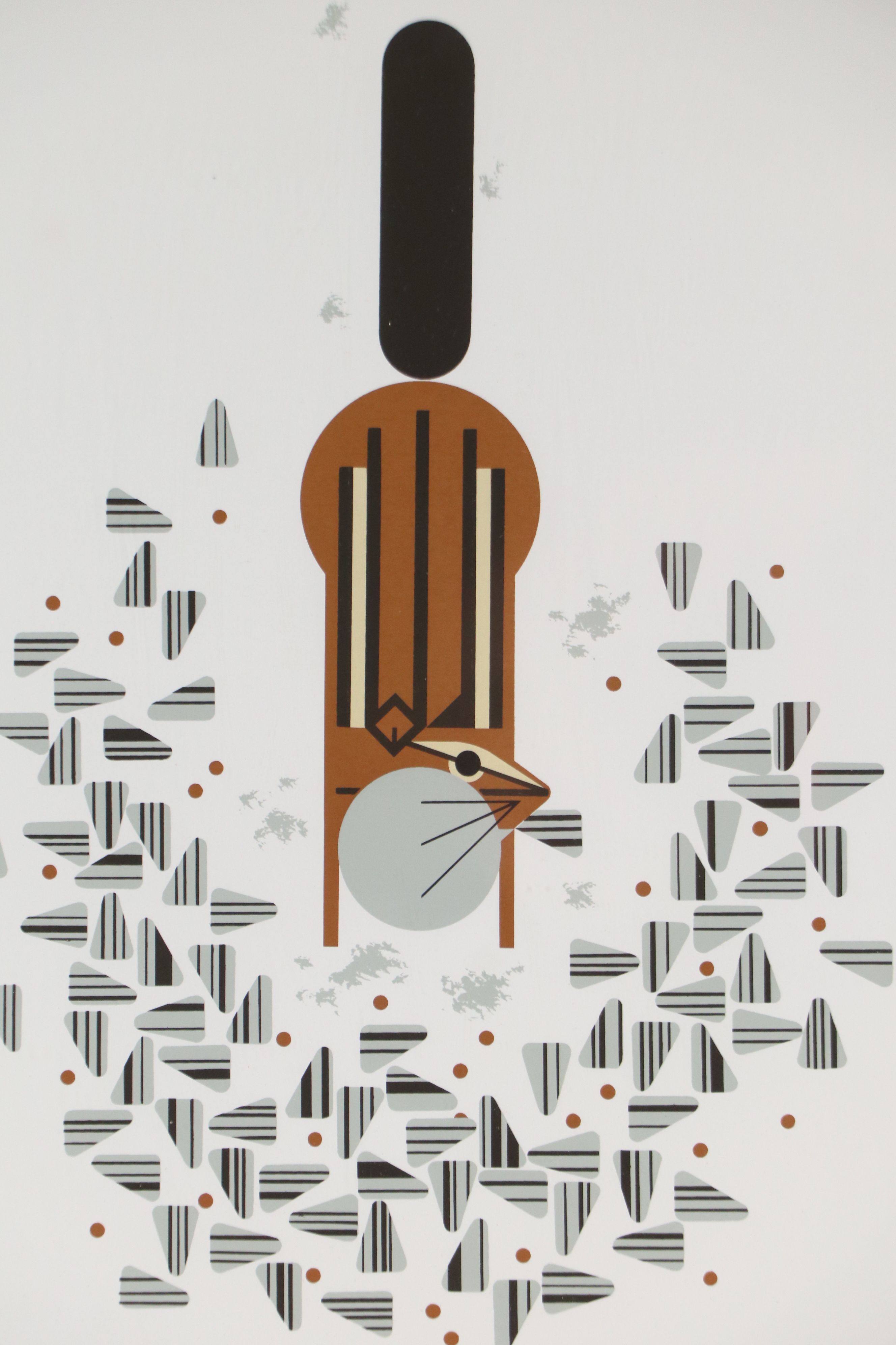 Charley Harper Serigraph "Chipmunk (Cheeky Chippy)," 1972