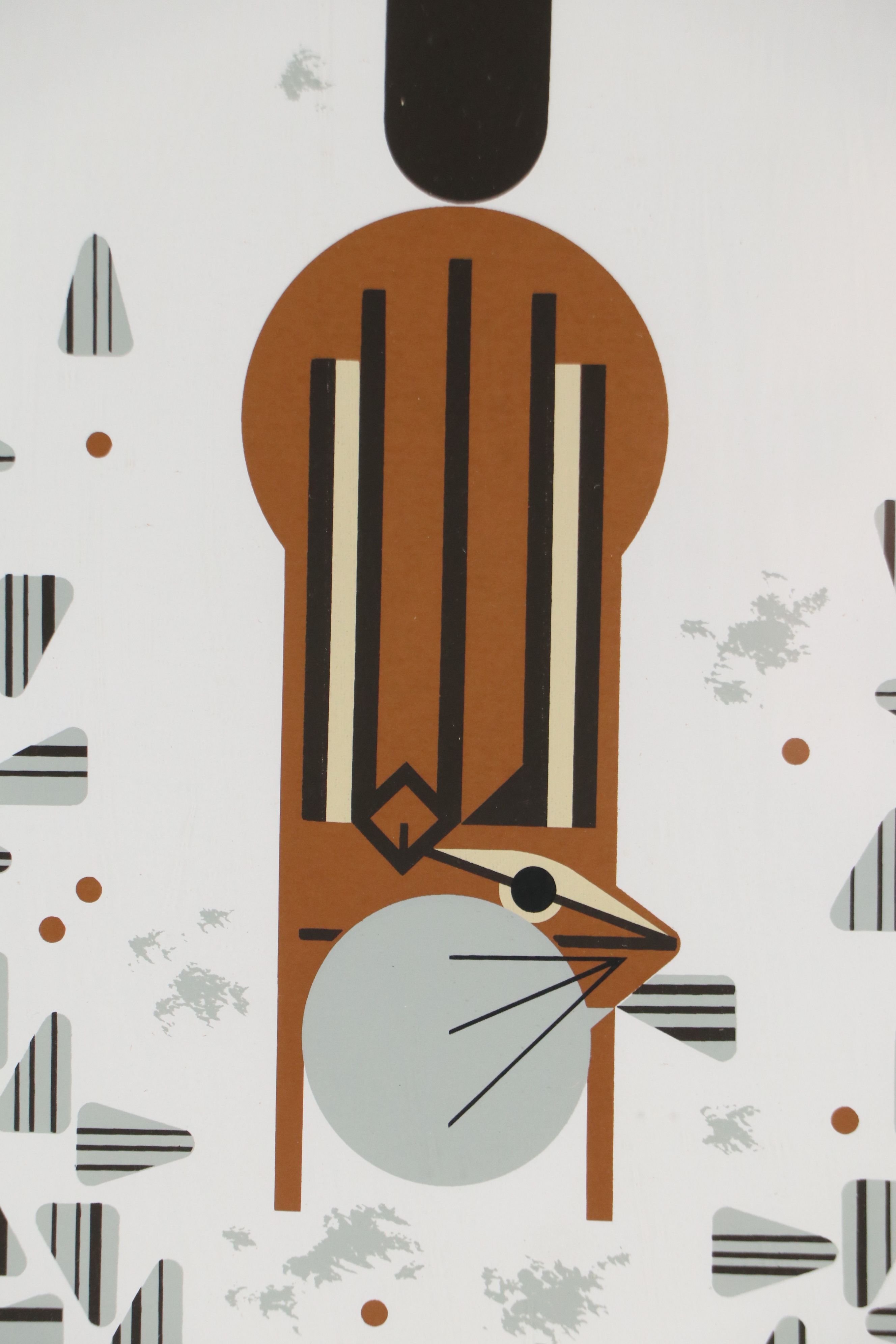 Charley Harper Serigraph "Chipmunk (Cheeky Chippy)," 1972